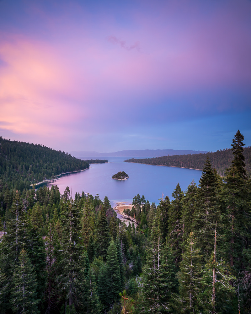 Nikon D800 + Nikon PC-E Nikkor 24mm F3.5D ED Tilt-Shift sample photo. Emerald bay pano photography