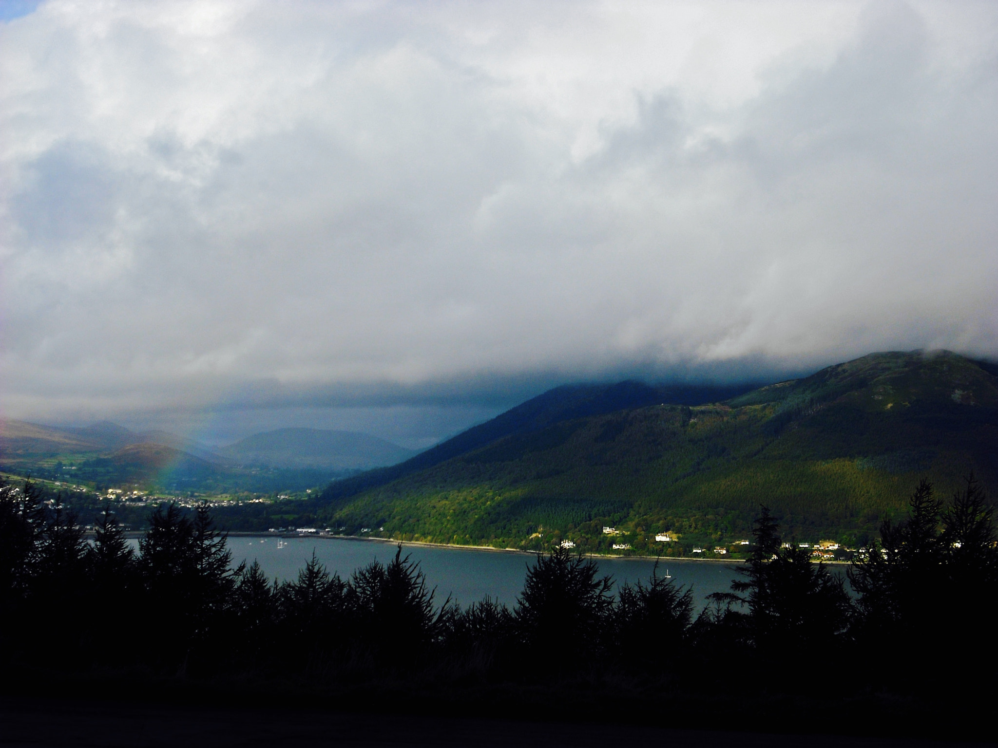 Fujifilm FinePix J10 sample photo. Green hills, rolling clouds & gentle rainbows photography