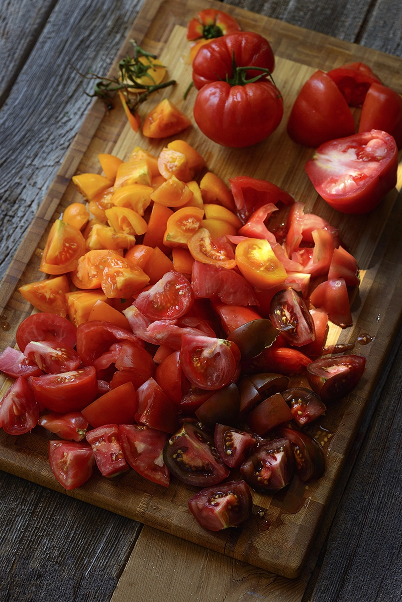 Sigma 105mm F2.8 EX DG Macro sample photo. Rainbow tomatoes photography