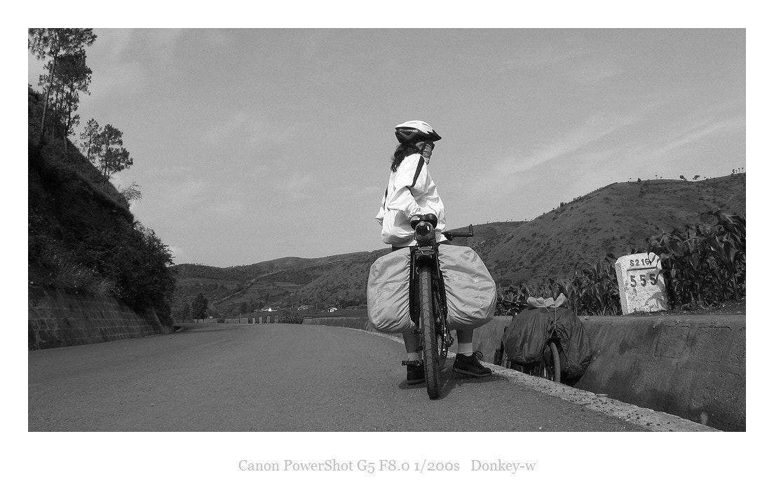 Canon POWERSHOT G5 sample photo. Cycling from xichang to lugu lake photography