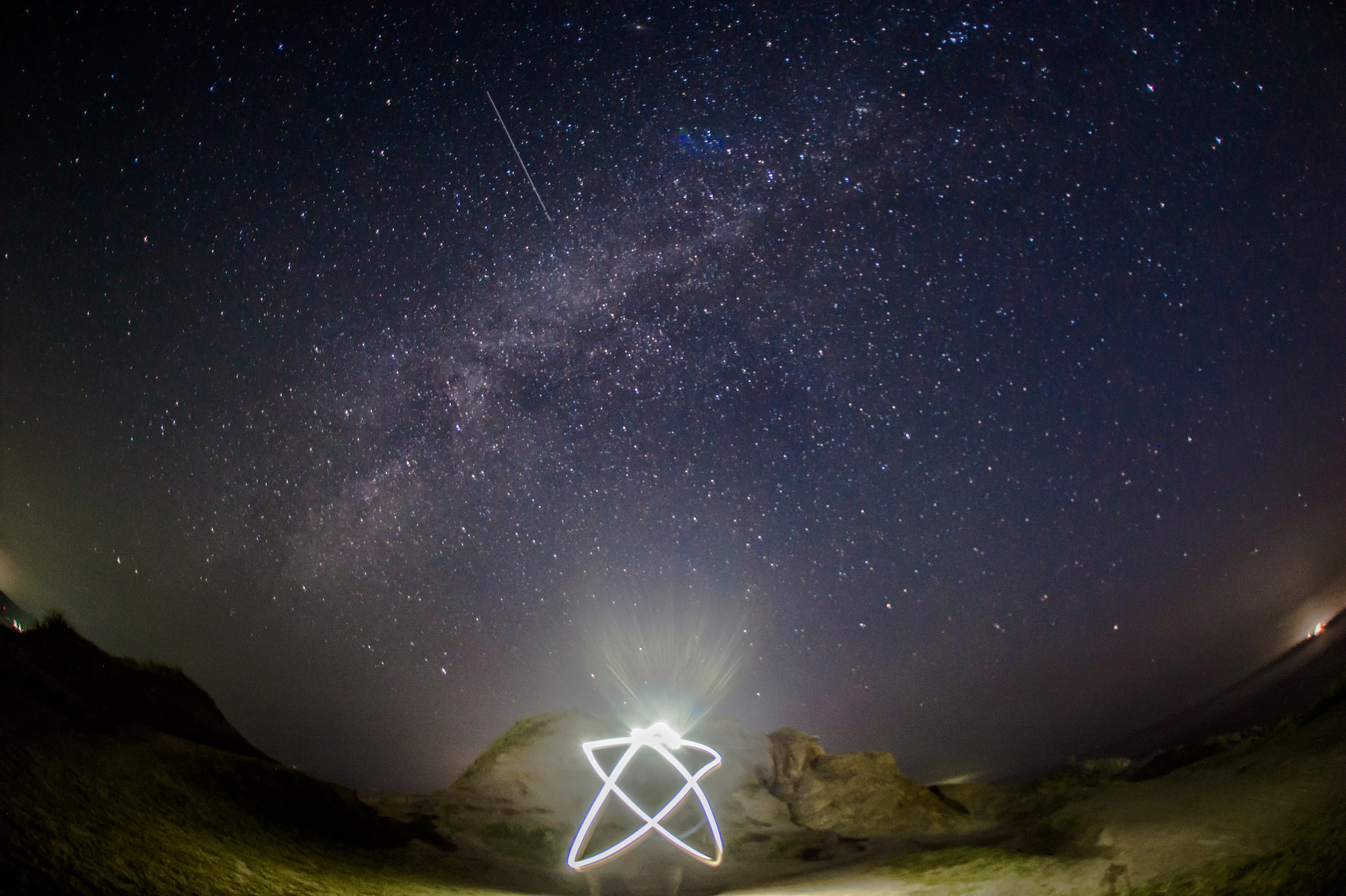 Nikon Df + Sigma 15mm F2.8 EX DG Diagonal Fisheye sample photo. Star photography
