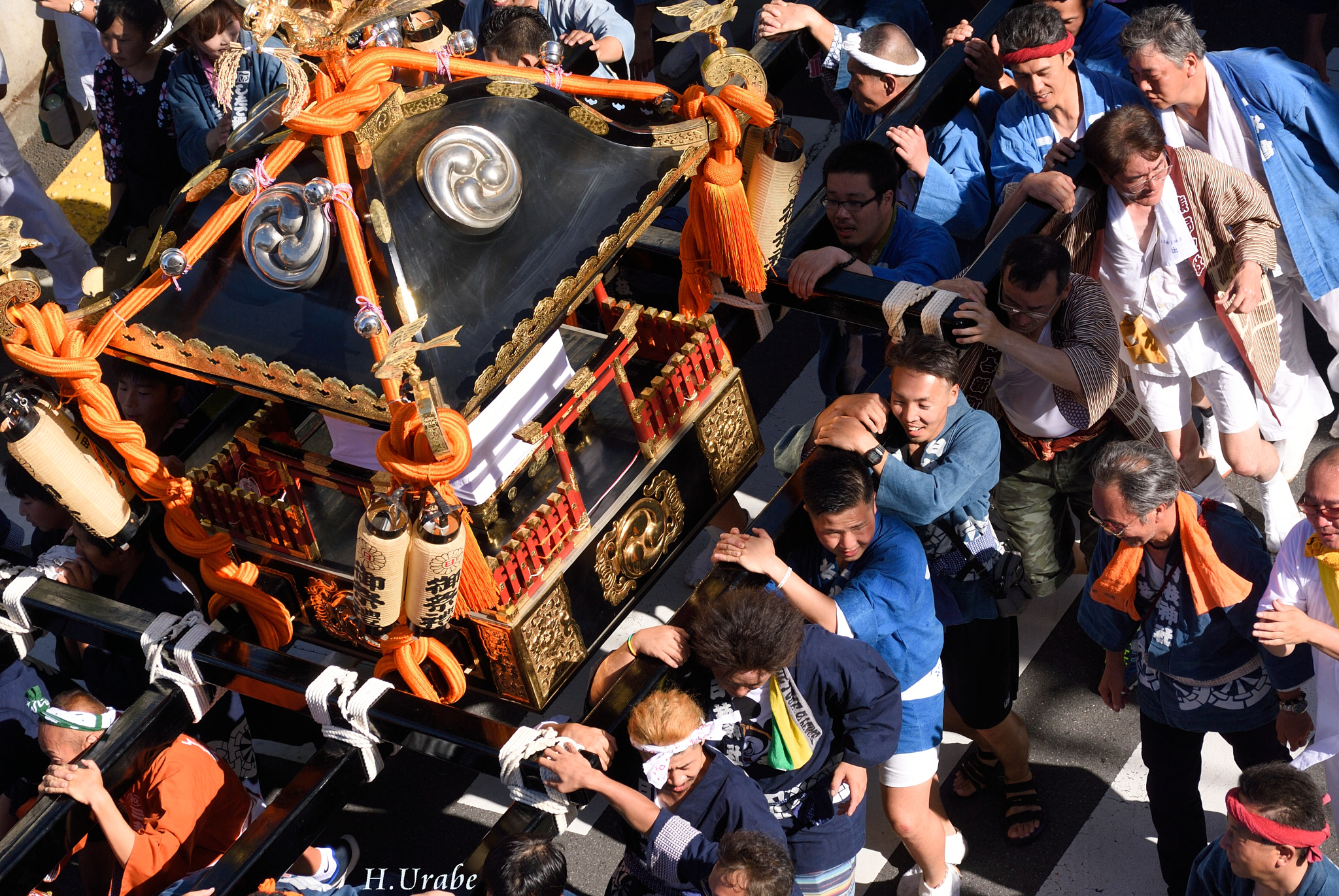 Nikon D200 sample photo. Matsuri & mikoshi photography