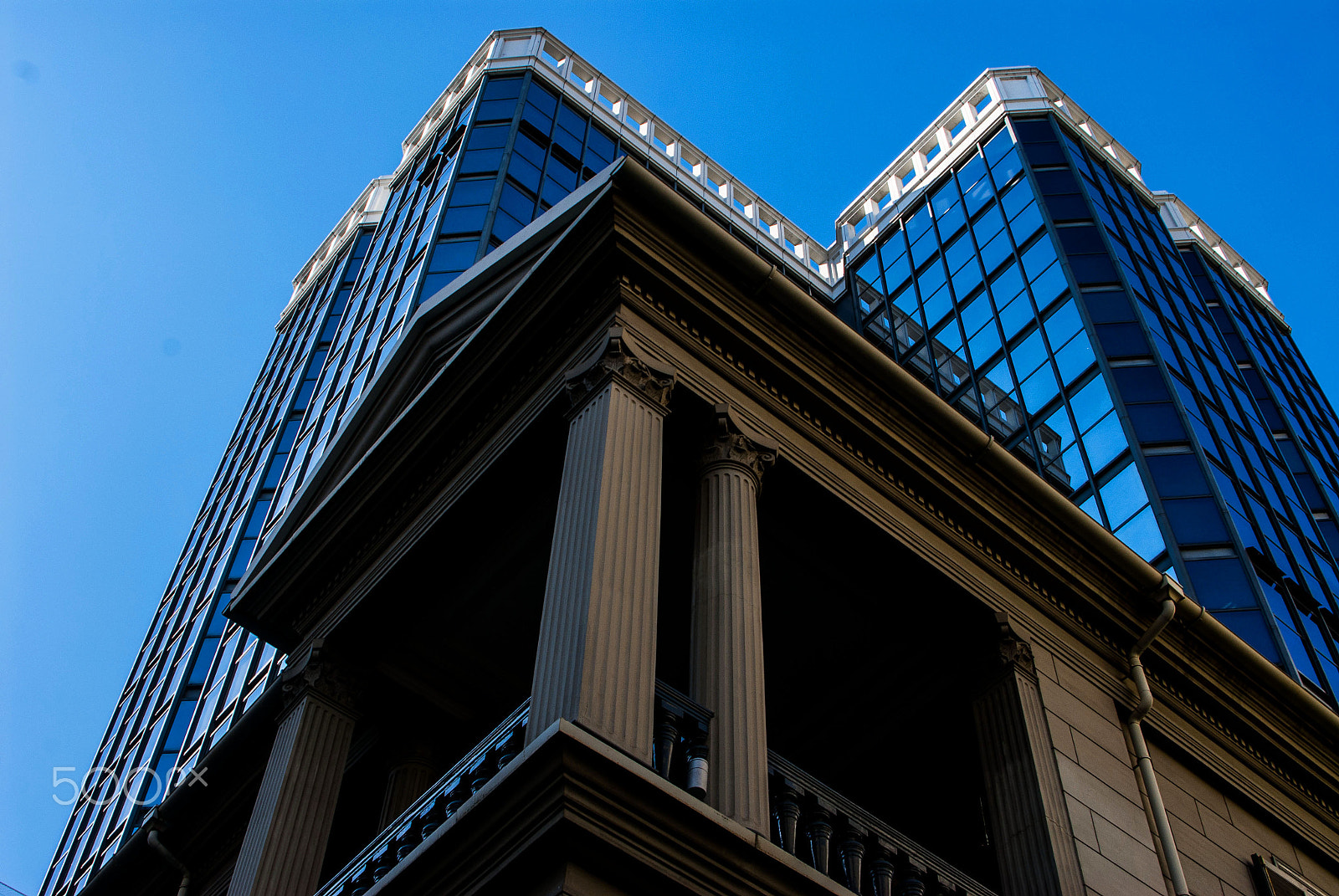 Nikon D200 sample photo. Town  urban buildings and sky photography