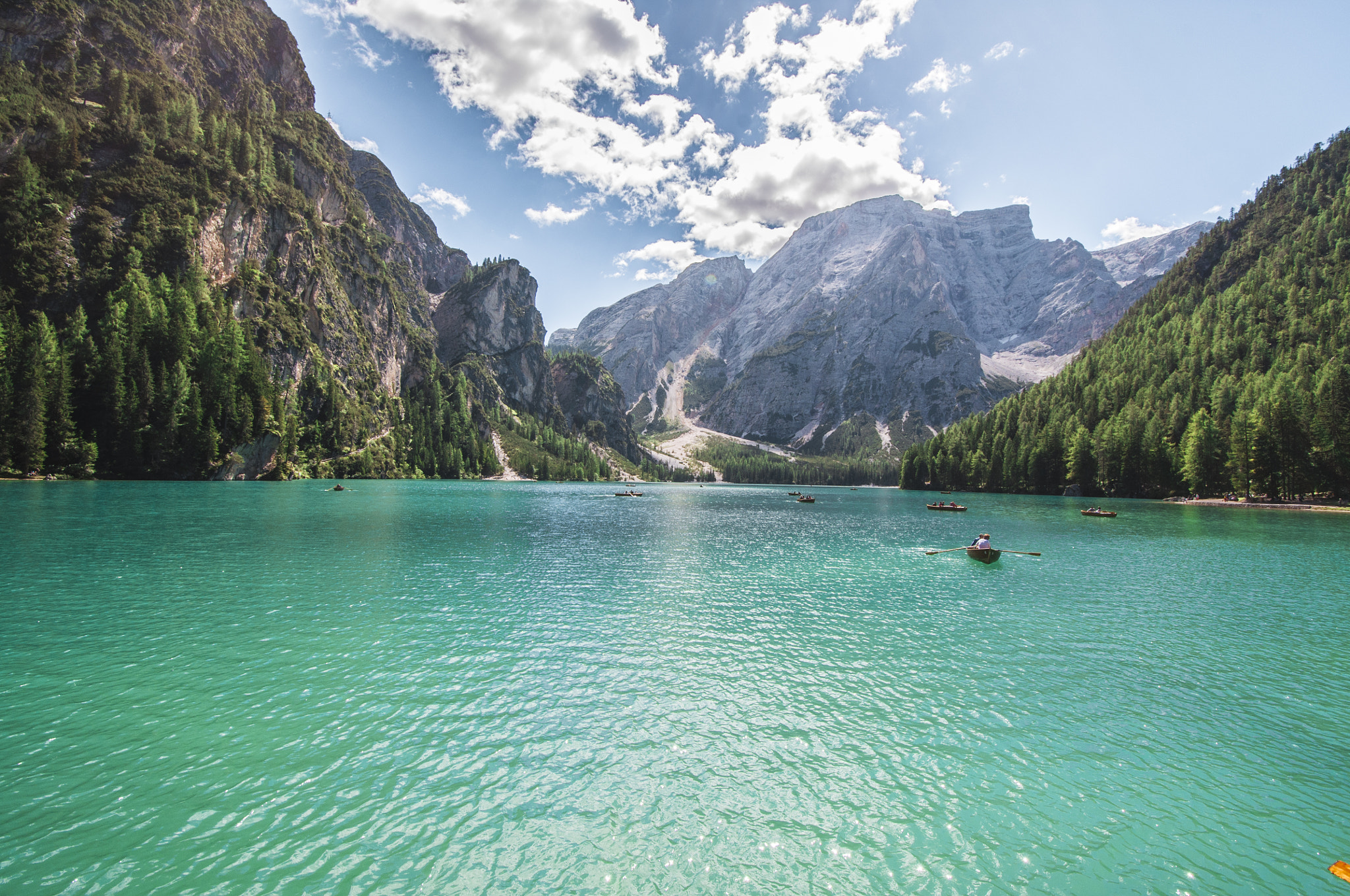 Nikon D5000 sample photo. Braies lake photography