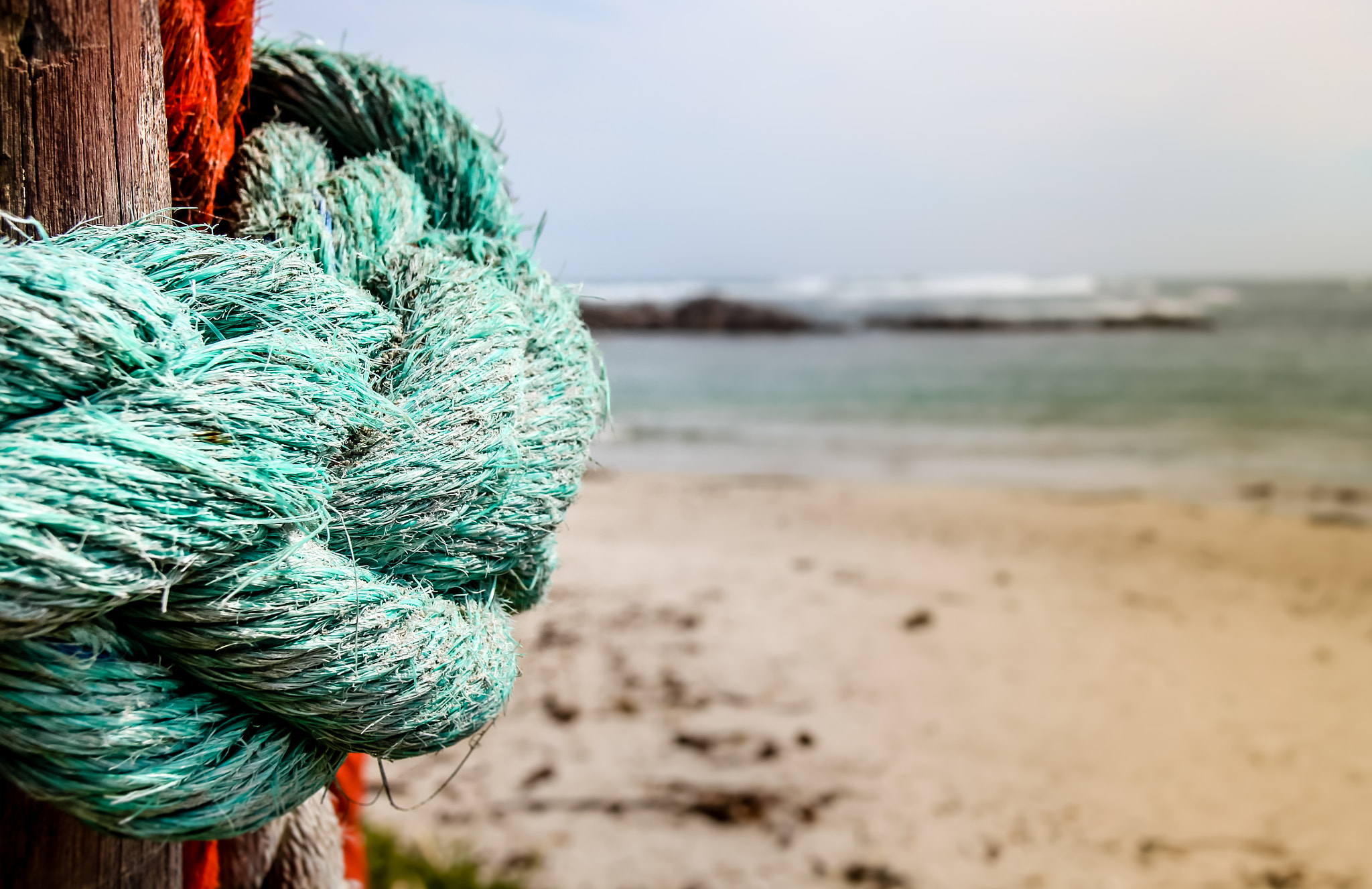 Sigma 18-250mm F3.5-6.3 DC OS HSM sample photo. Turquoise rope photography
