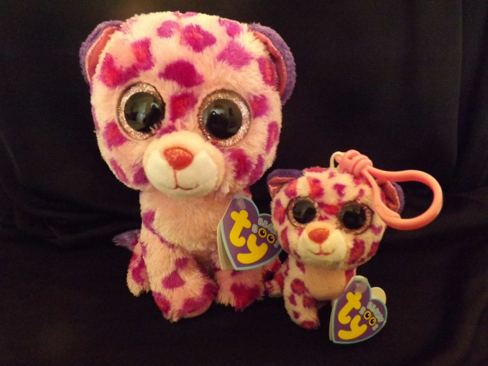 Fujifilm FinePix S4250WM sample photo. Pink and white leopards beanie boos photography
