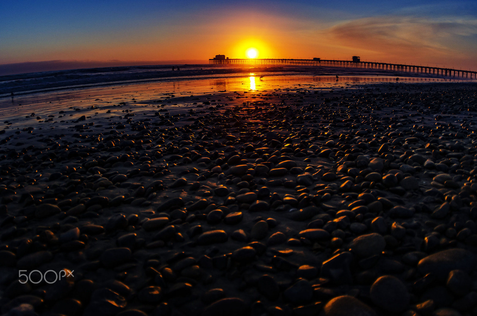 Tokina AT-X 10-17mm F3.5-4.5 DX Fisheye sample photo. Sunset at the beach in oceanside - august 22, 2016 photography