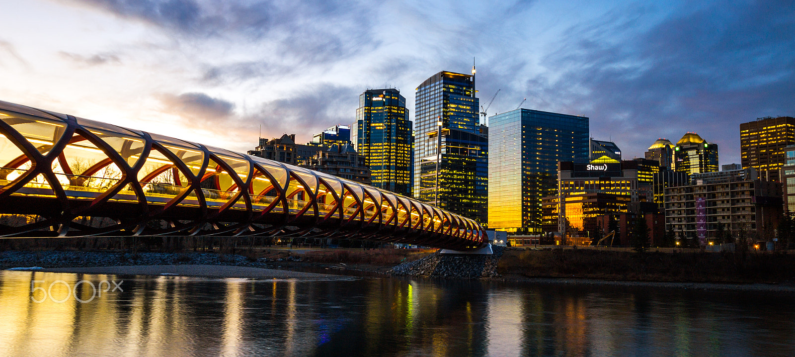 Sigma 10-20mm F4-5.6 EX DC HSM sample photo. Calgary peace bridge photography