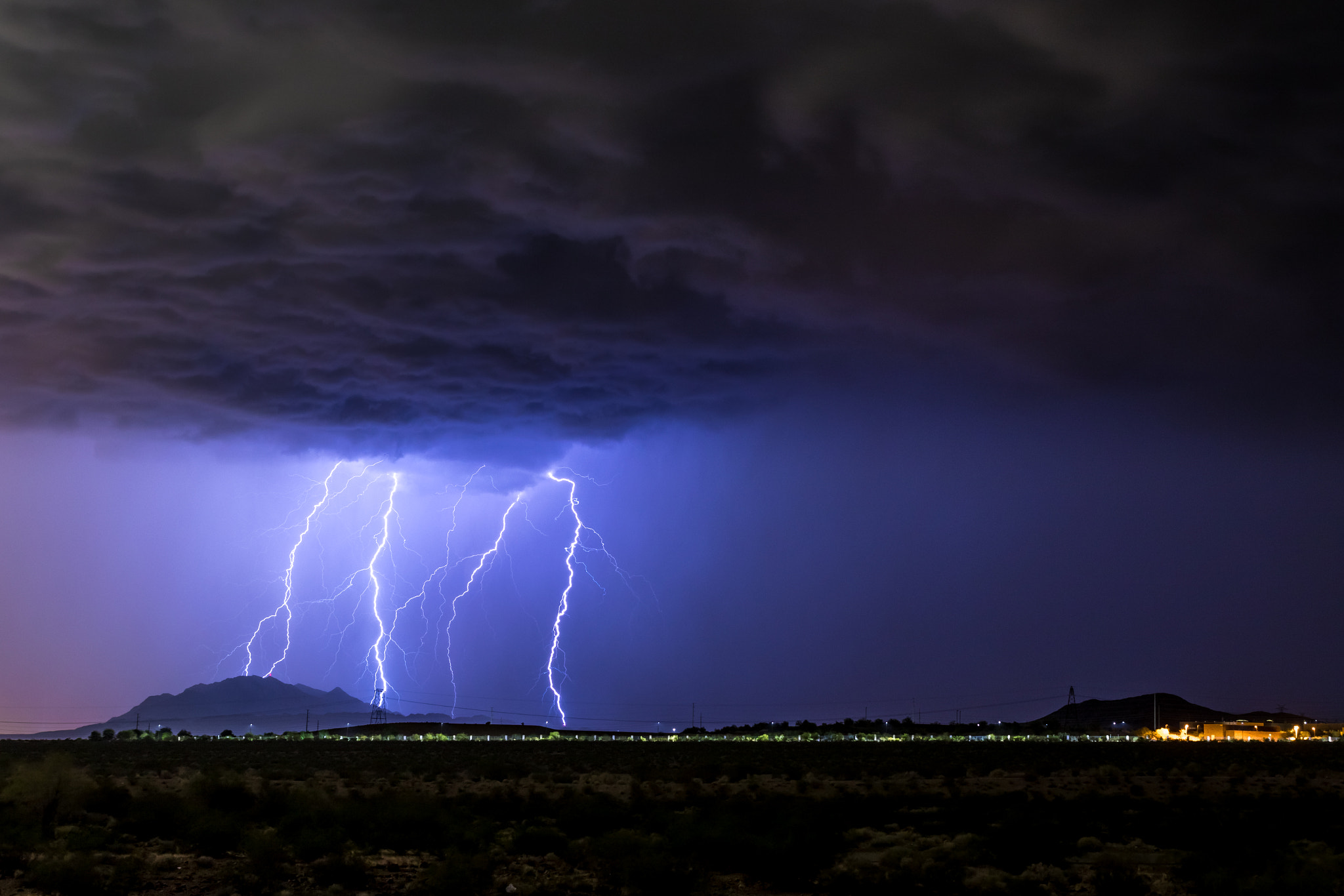Canon EF 400mm f/2.8L sample photo. Lightning crashes photography