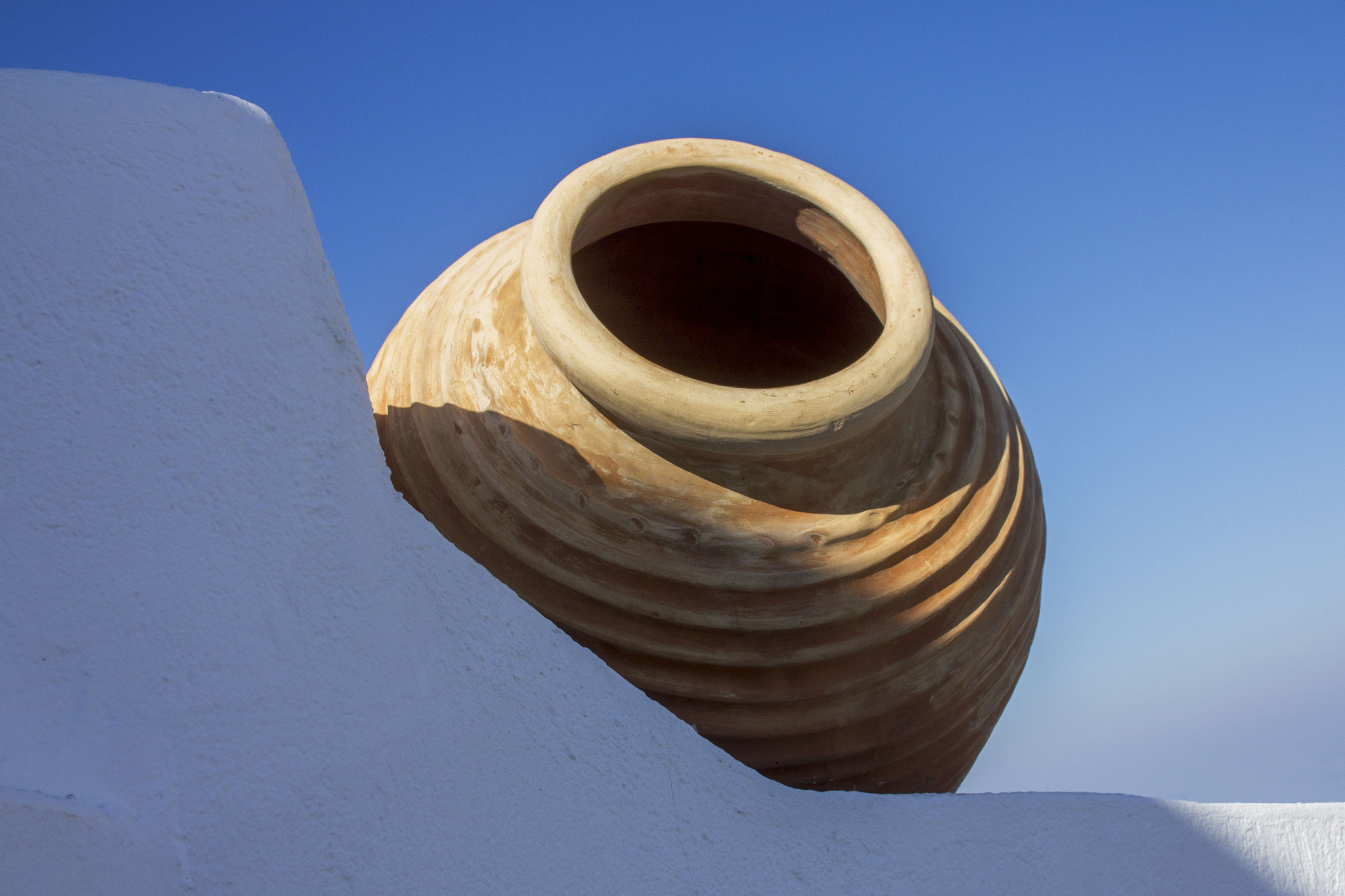 Canon EF 28-105mm F4.0-5.6 USM sample photo. Thira town on santorini in greece photography