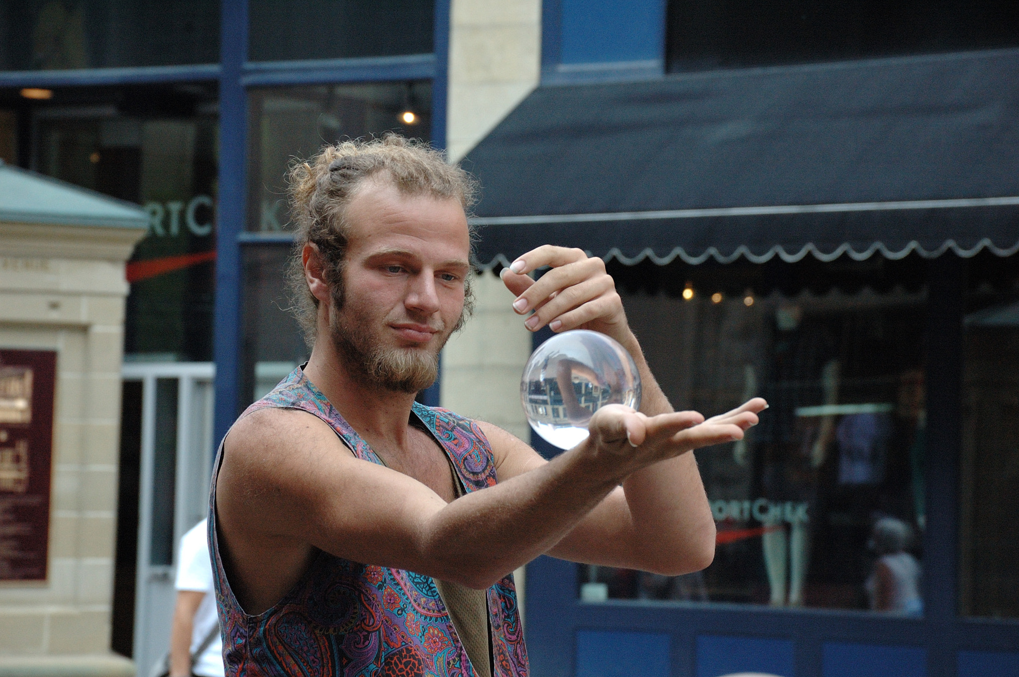 Nikon D70 sample photo. Street performance in calgary photography