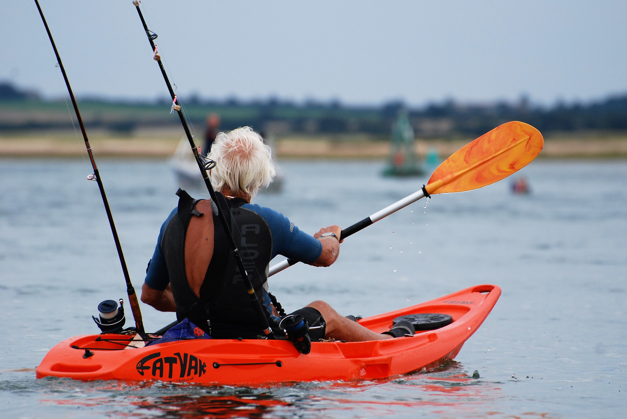 Nikon D40X sample photo. Silver kayak photography