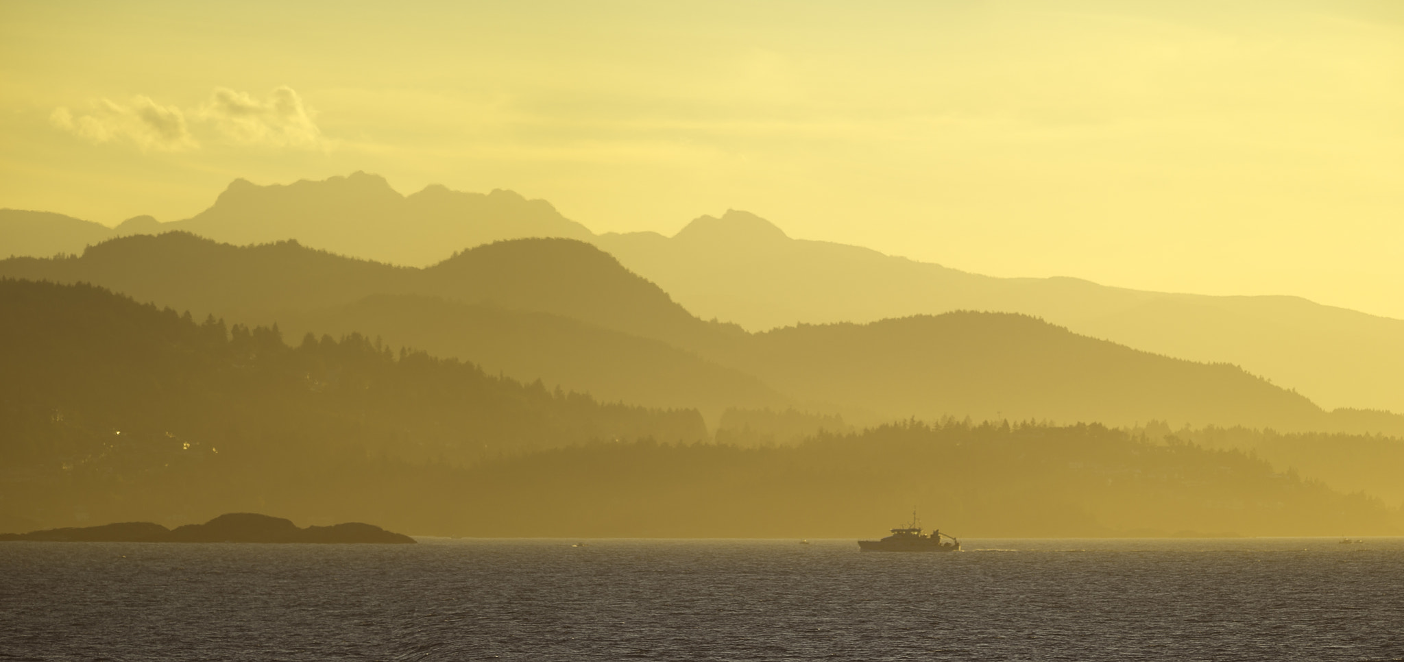 Canon EF 300mm f/2.8L + 1.4x sample photo. Big yellow sunset photography