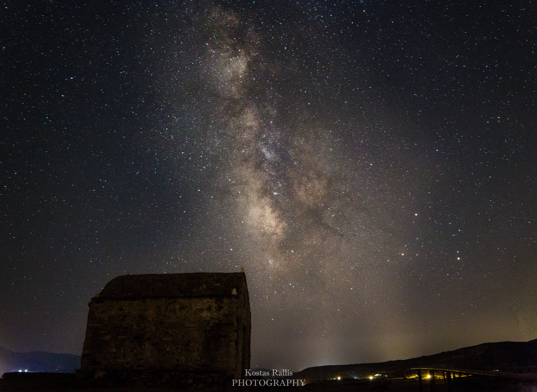 Canon EF 35-80mm f/4-5.6 sample photo. Milky way over naxos island greece. photography