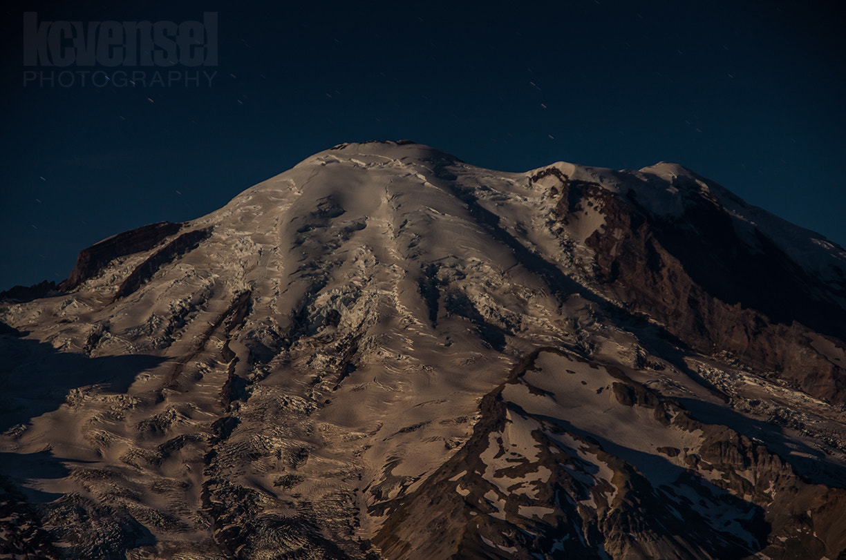 Sigma AF 10-20mm F4-5.6 EX DC sample photo. Moonlit rainier photography