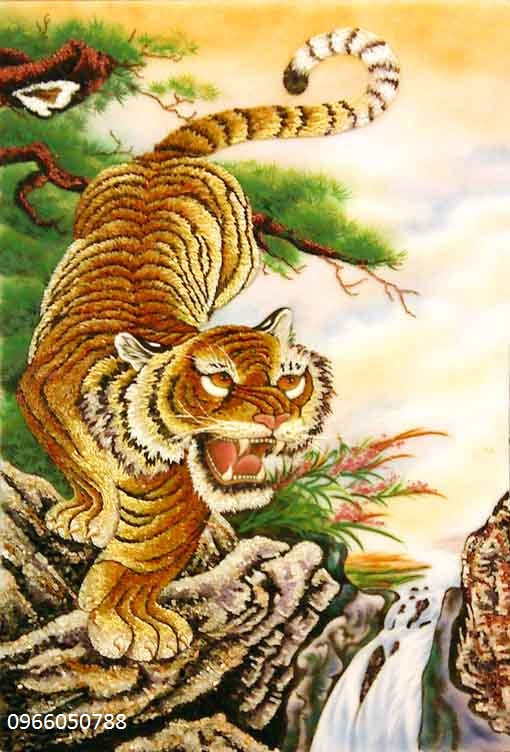 Sony Ericsson T700 sample photo. Gemstone painting tiger photography