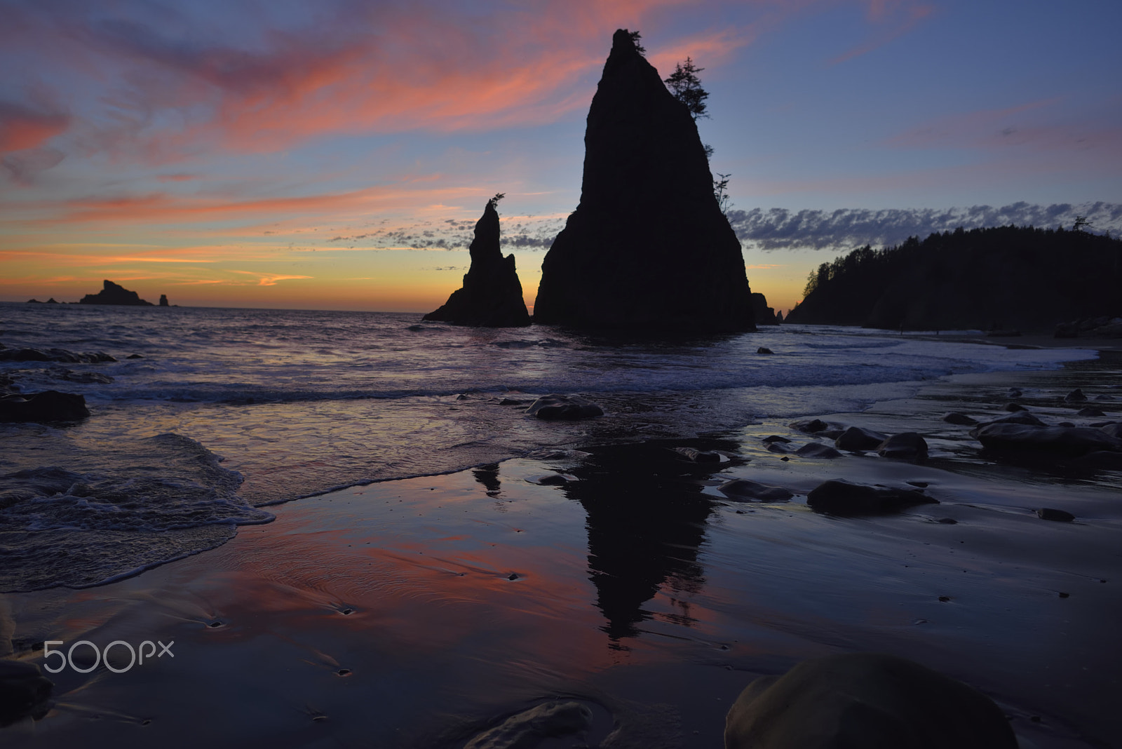 Nikon D750 + Nikon AF-S Nikkor 24mm F1.4G ED sample photo. Rialto beach olympic national park photography