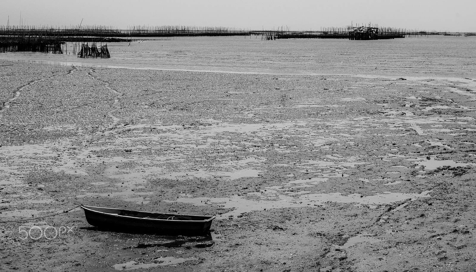 Vario-Elmar T 1:3.5-5.6 / 18-56 ASPH. sample photo. Black and white boat photography