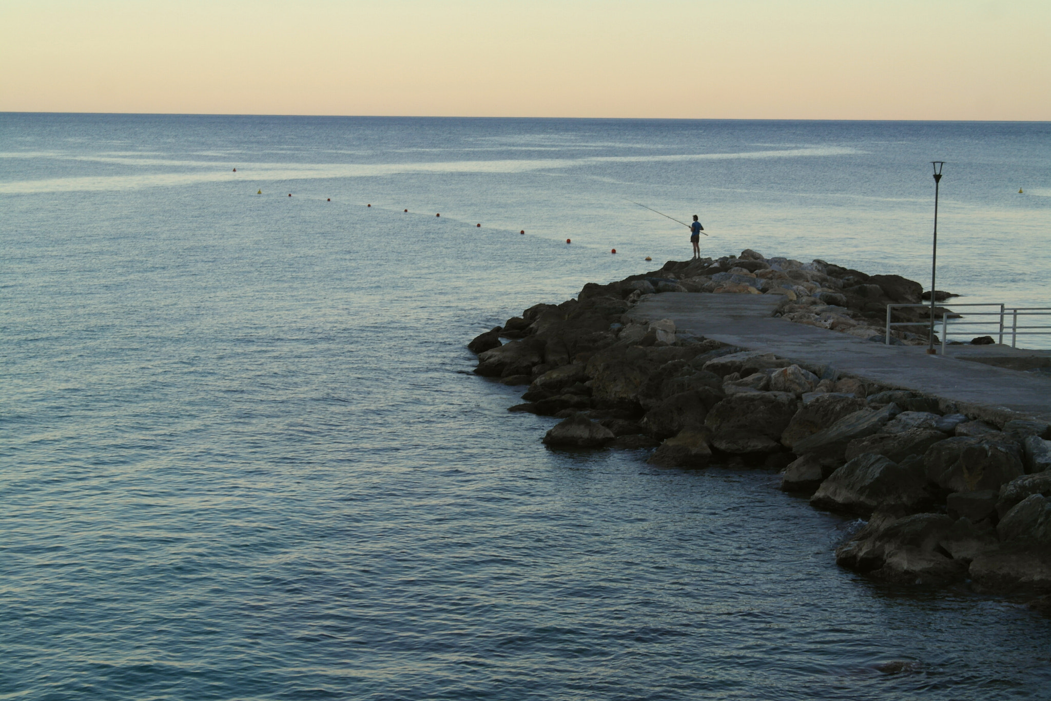 Samsung NX200 sample photo. The romantic loneliness of a fisherman photography