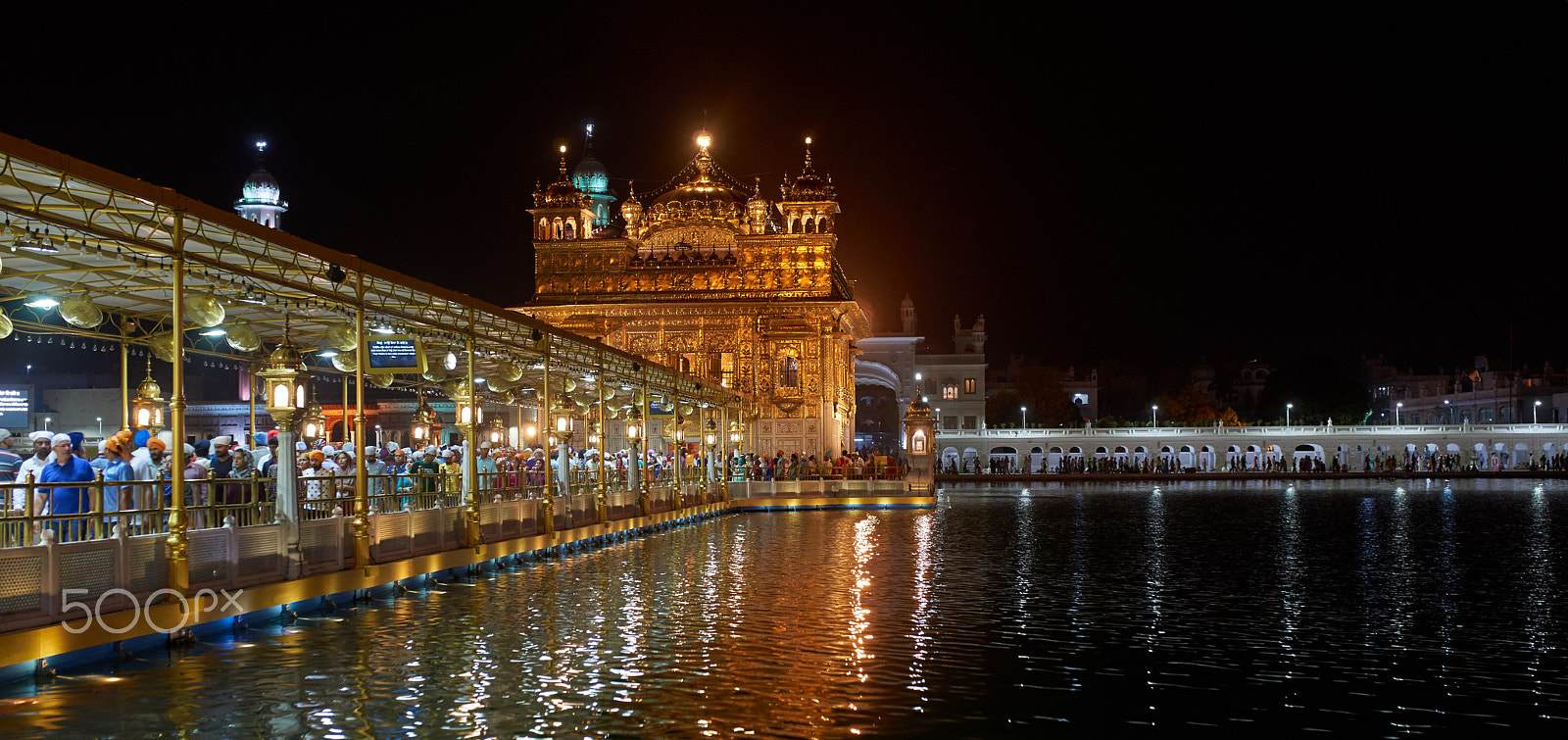 Sony a99 II + 35mm F1.4 sample photo. Amritsar golden temple at night photography