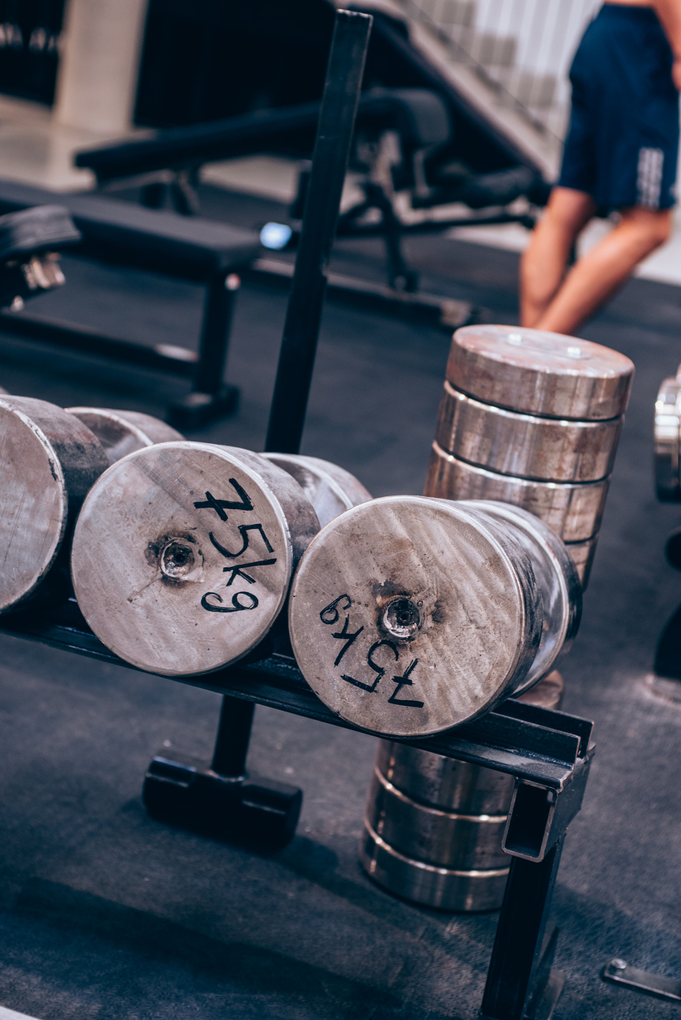 Nikon D750 + AF Zoom-Nikkor 35-70mm f/2.8 sample photo. Dumbbells photography