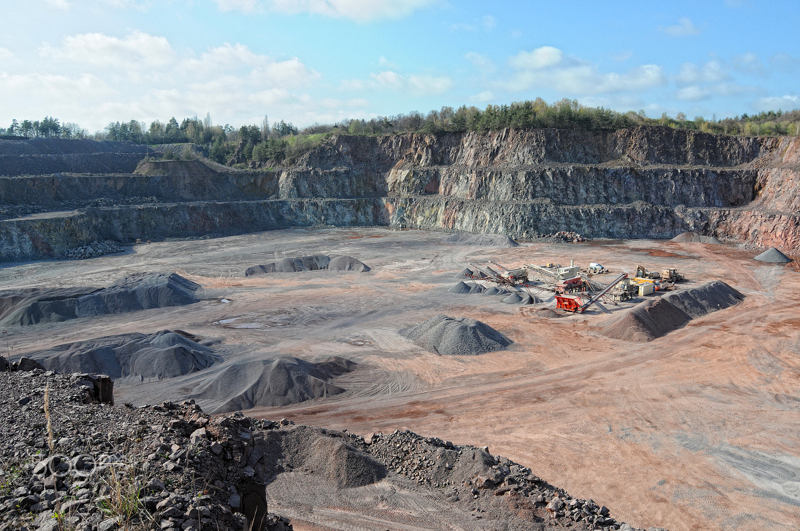 Nikon D300 sample photo. Stone crusher in a quarry. mining industry. photography