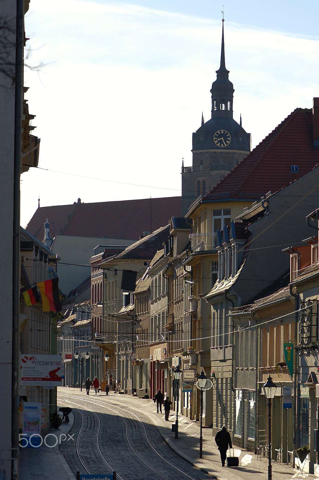 Nikon D50 sample photo. Shopping road in brandenburg an der havel (brandenburg, germany) photography