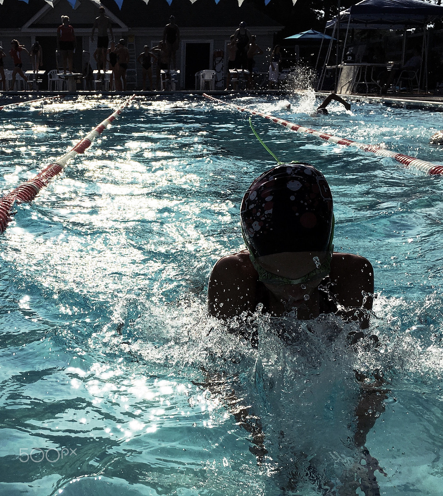 Hipstamatic 314 sample photo. Summer swim team photography