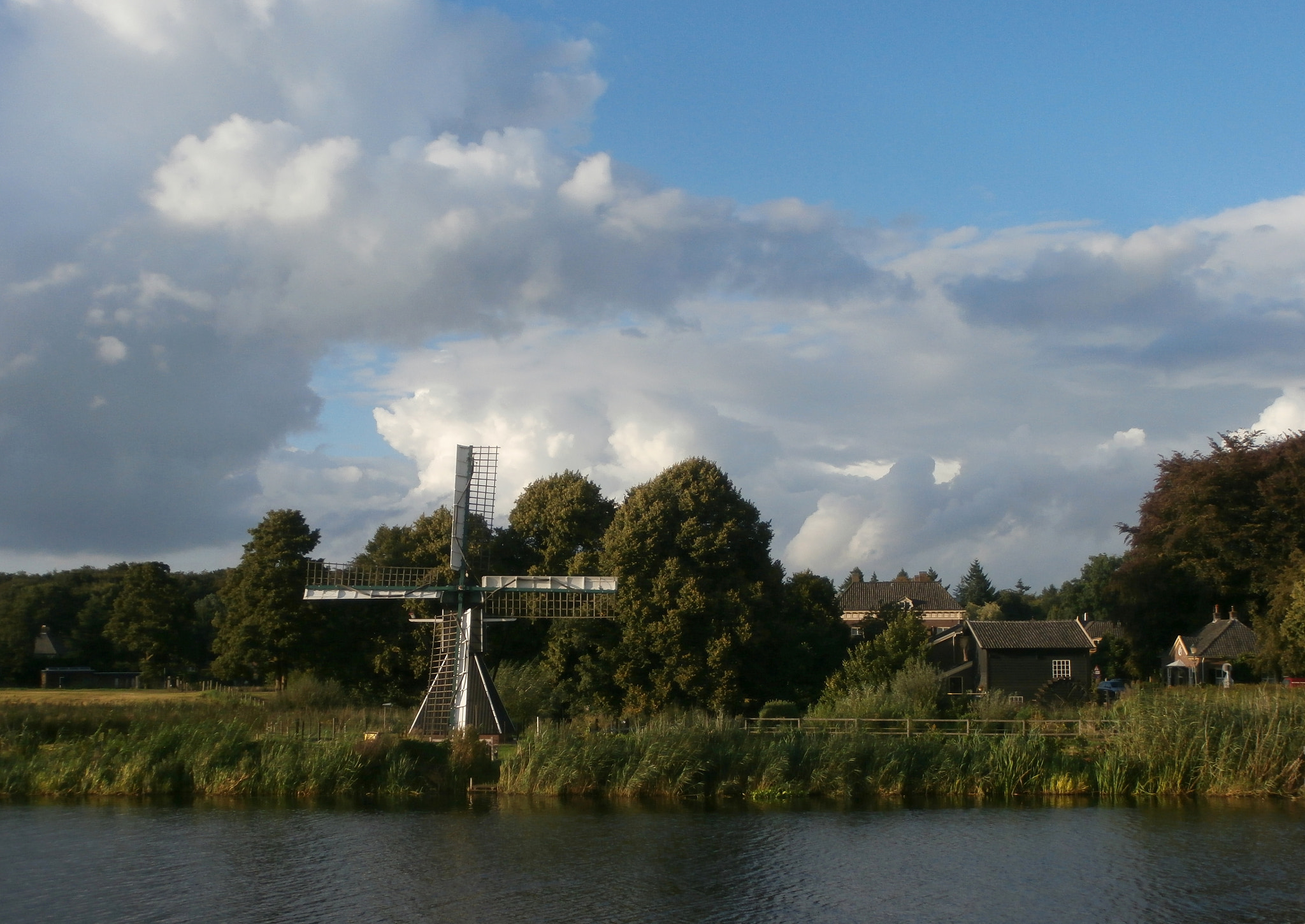 Olympus VR340,D750 sample photo. Dutch spiderhead windmill. photography