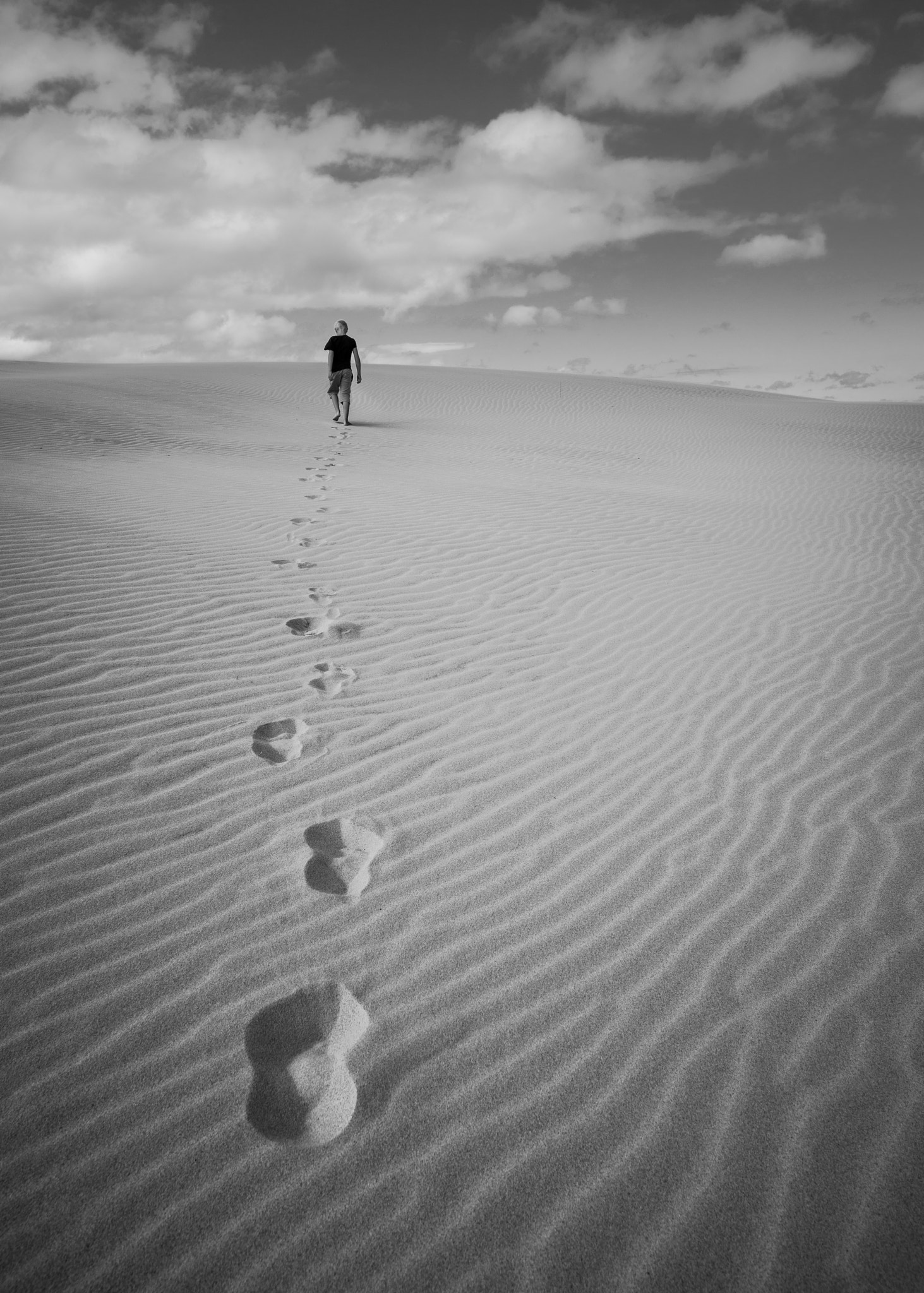 Sigma 24mm F1.4 DG HSM Art sample photo. Walking in sand photography