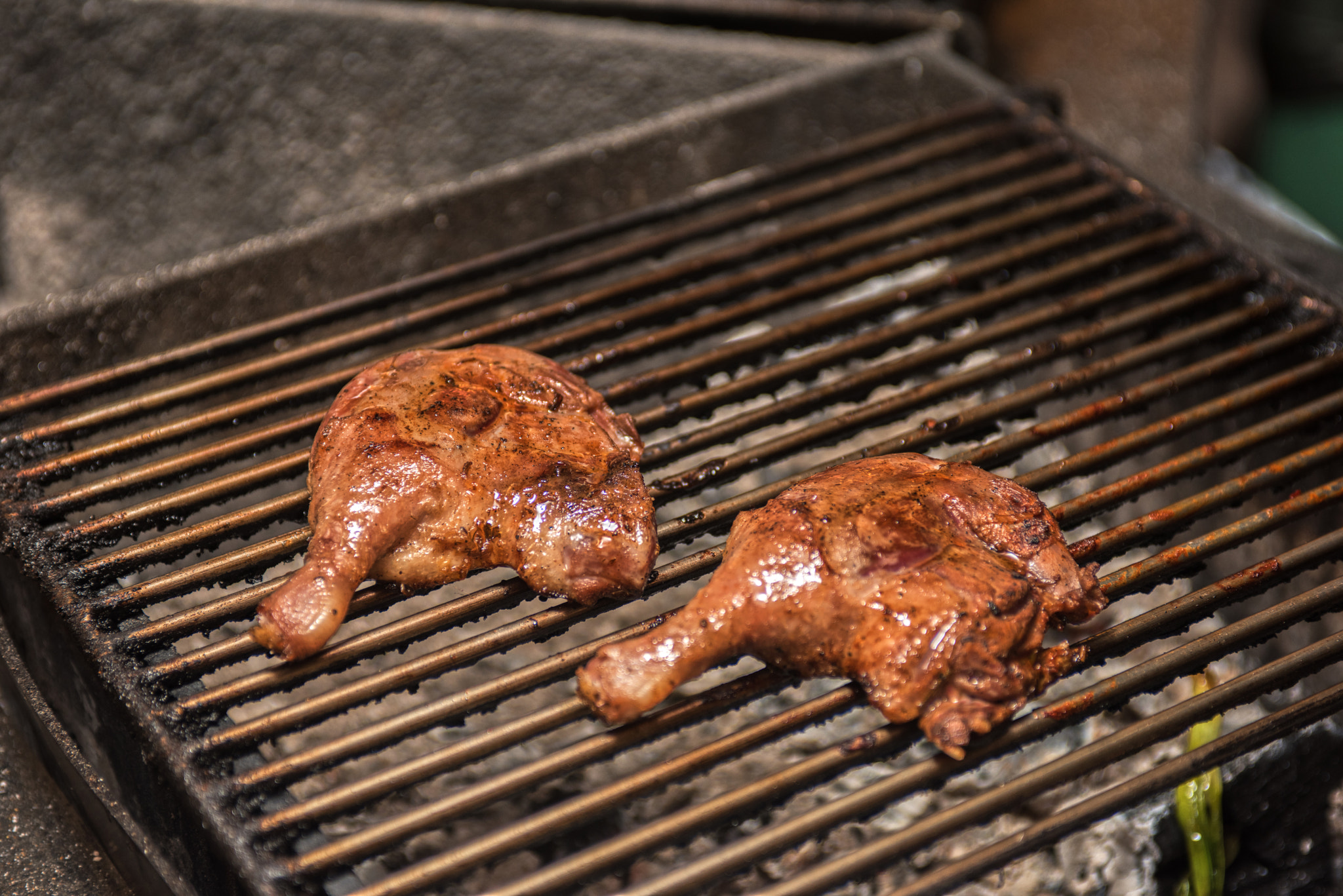 Nikon AF-S Nikkor 28-70mm F2.8 ED-IF sample photo. Grilled duck legs photography