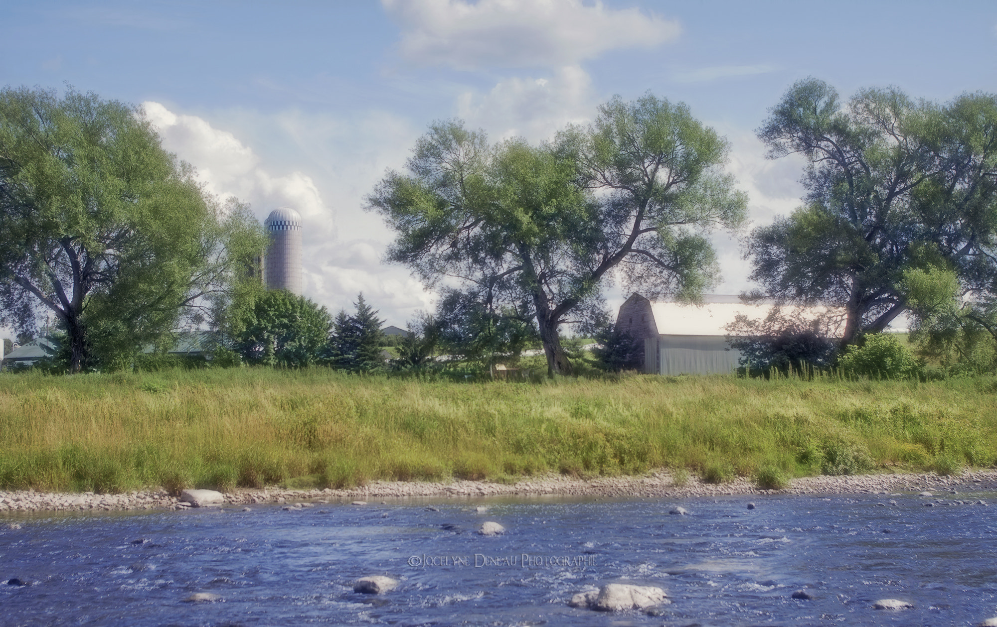 smc PENTAX-DA L 18-55mm F3.5-5.6 sample photo. Beautiful day at the farm near the river photography