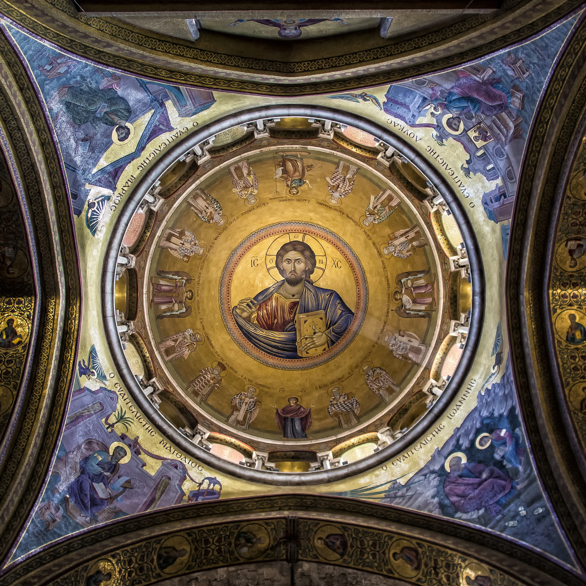 Olympus OM-D E-M5 + OLYMPUS M.12mm F2.0 sample photo. Church of holy sepulchre dome photography