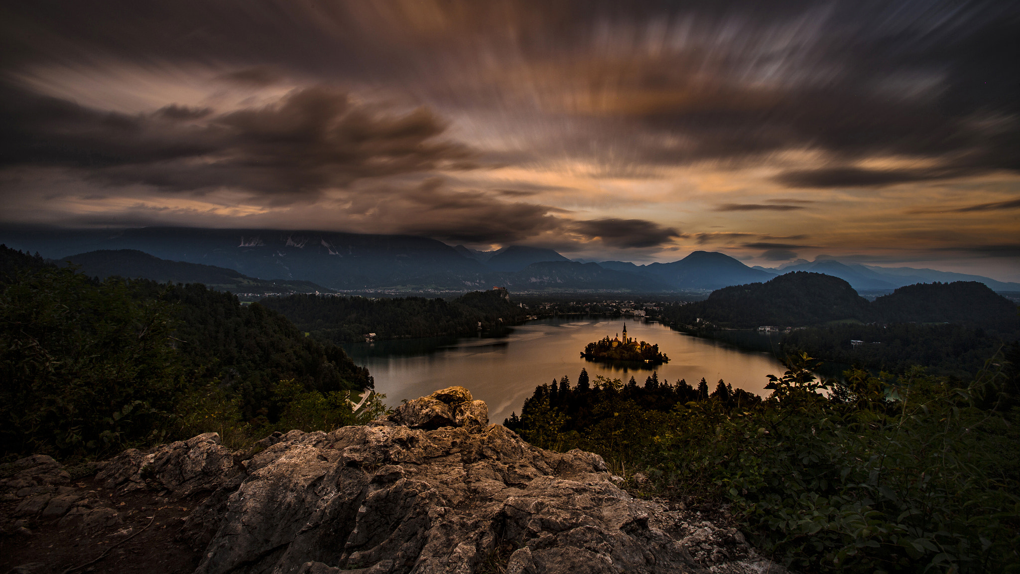 Canon EOS-1D X sample photo. Sunset- lake bled photography