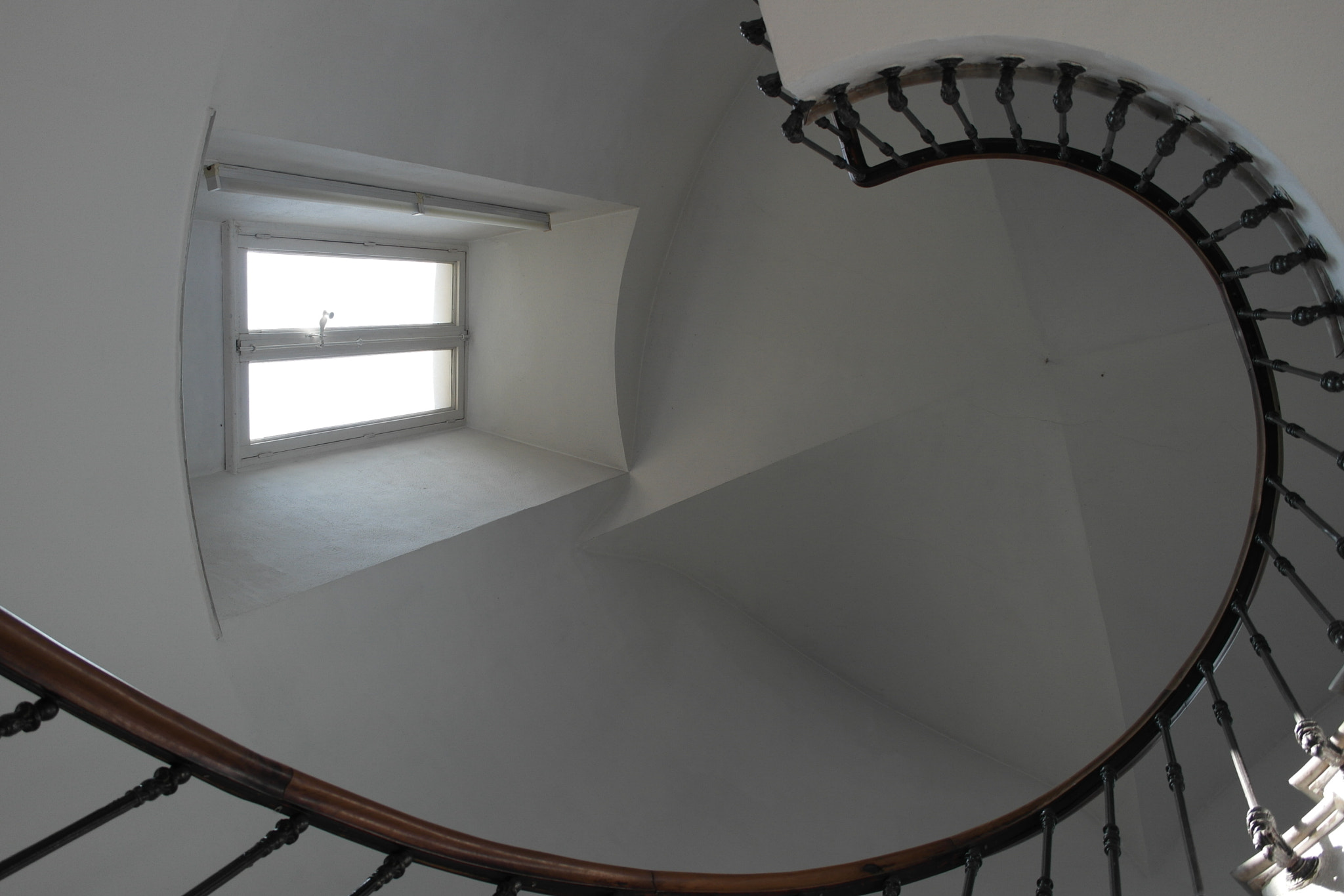 Samsung NX200 sample photo. Window on stairs photography