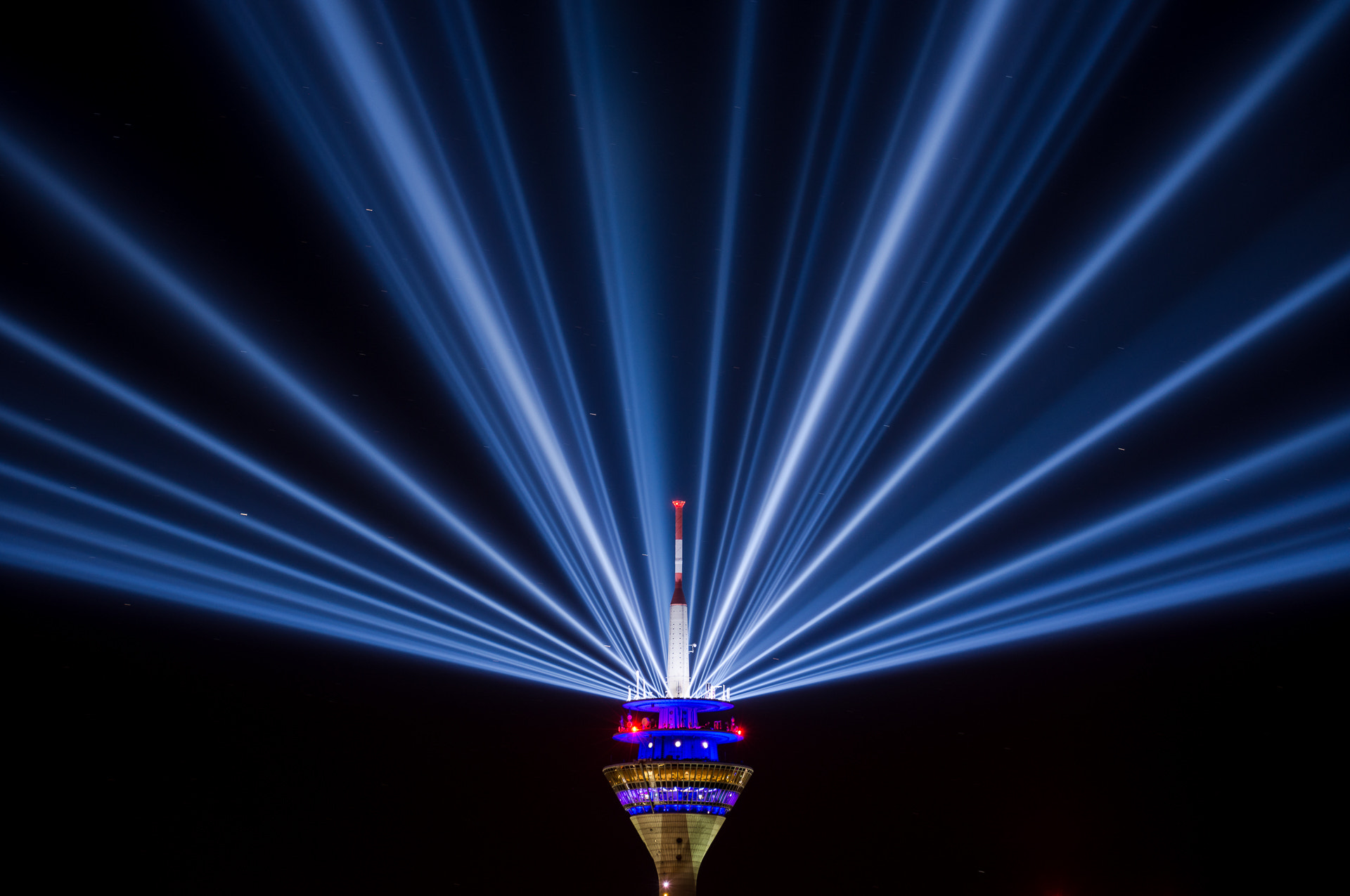 Sigma 50-500mm F4.5-6.3 DG OS HSM sample photo. Rheinturm zur 70 jahre nrw photography