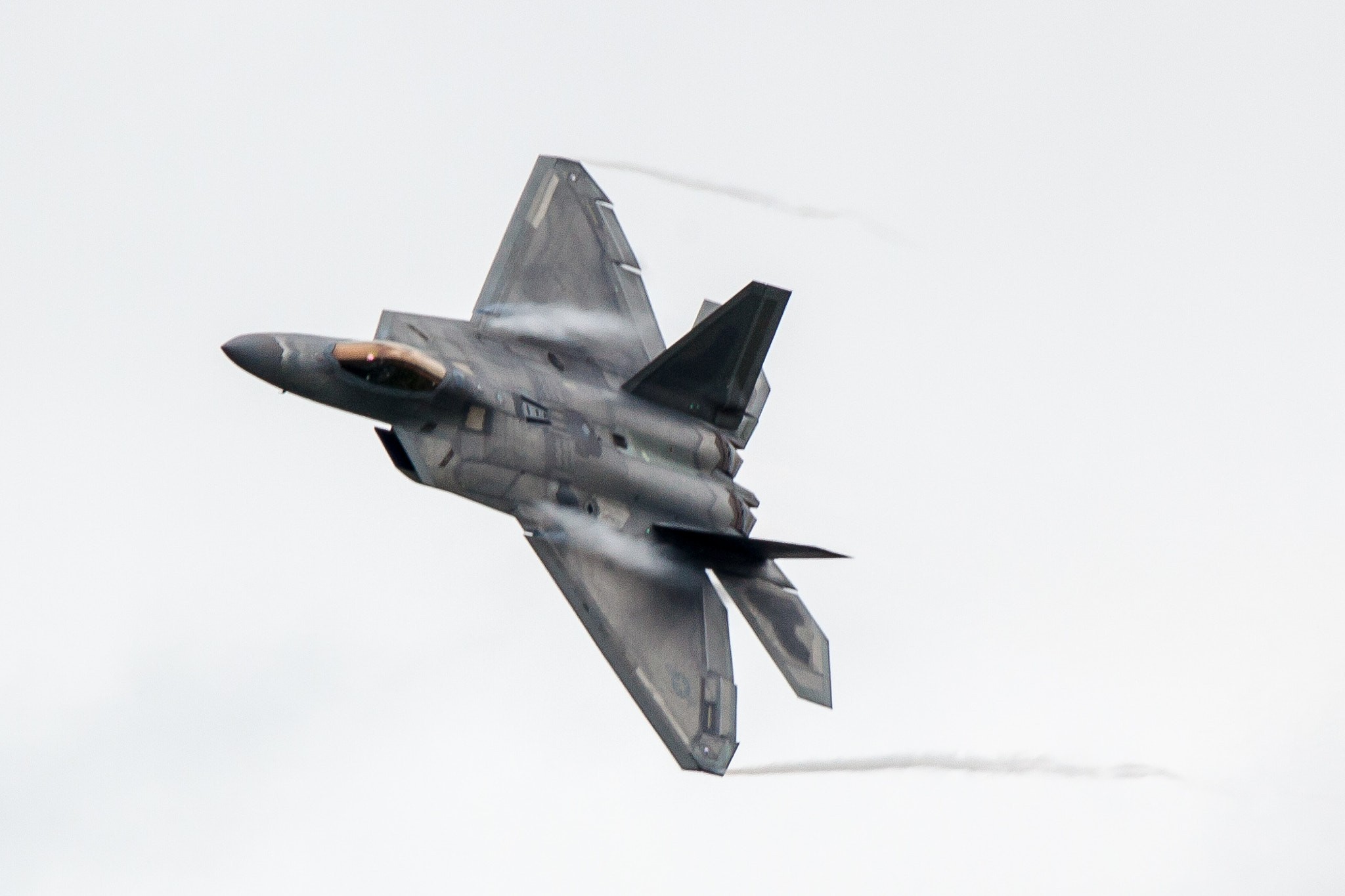 Canon EF 70-200mm F4L IS USM sample photo. Lockhead martin f-22a raptor photography