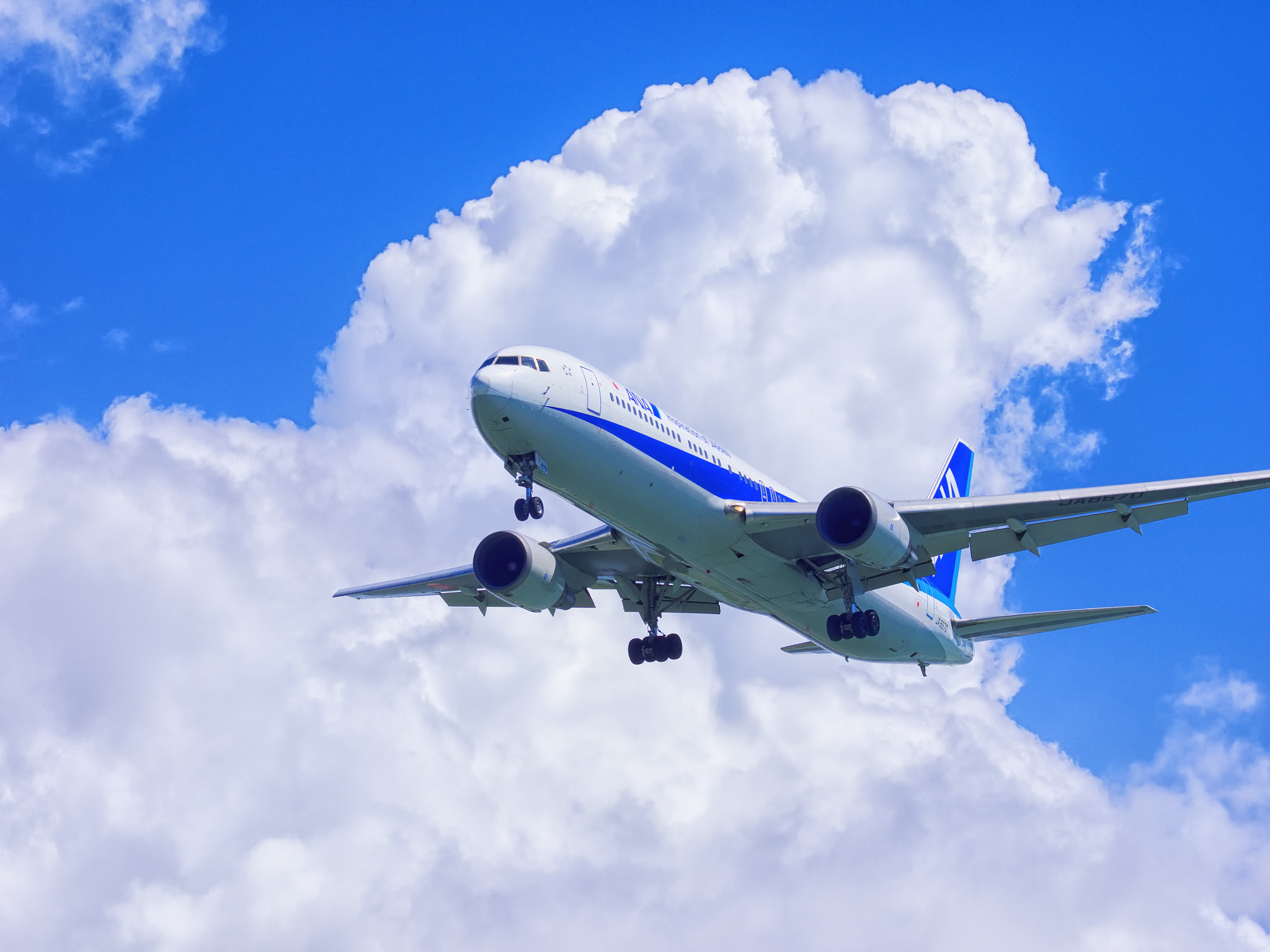 Olympus Zuiko Digital ED 70-300mm F4.0-5.6 sample photo. Landing of aircraft. photography
