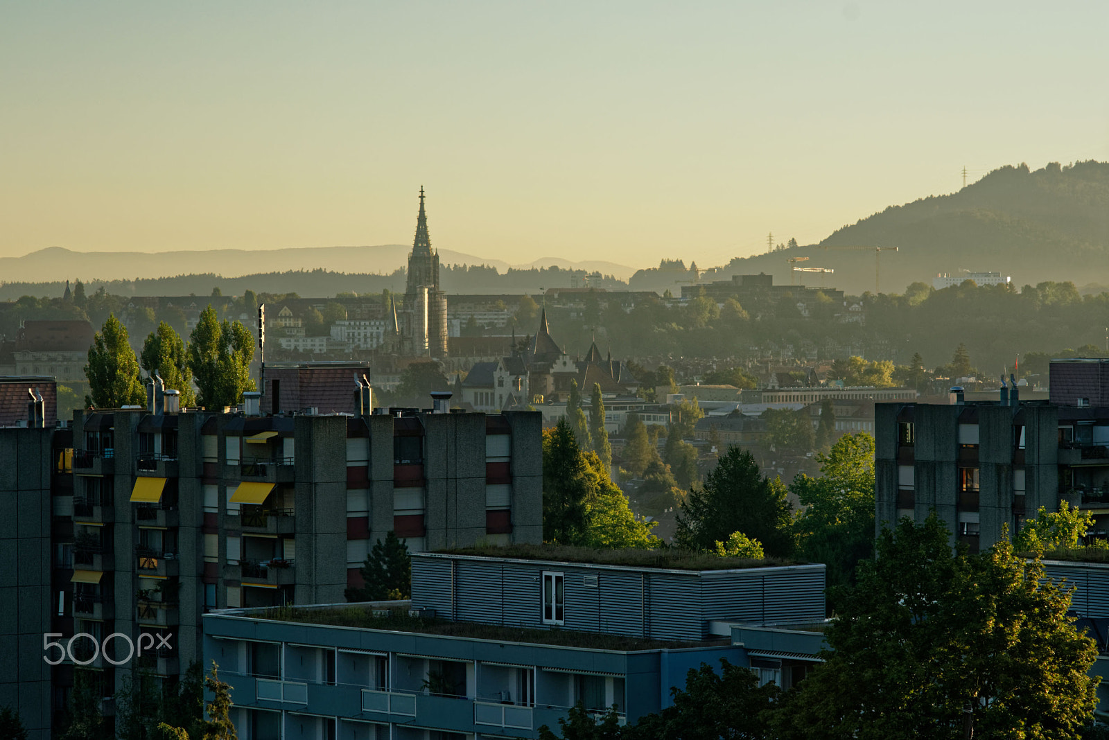 Nikon D750 + Manual Lens No CPU sample photo. Berne in the morning fog photography