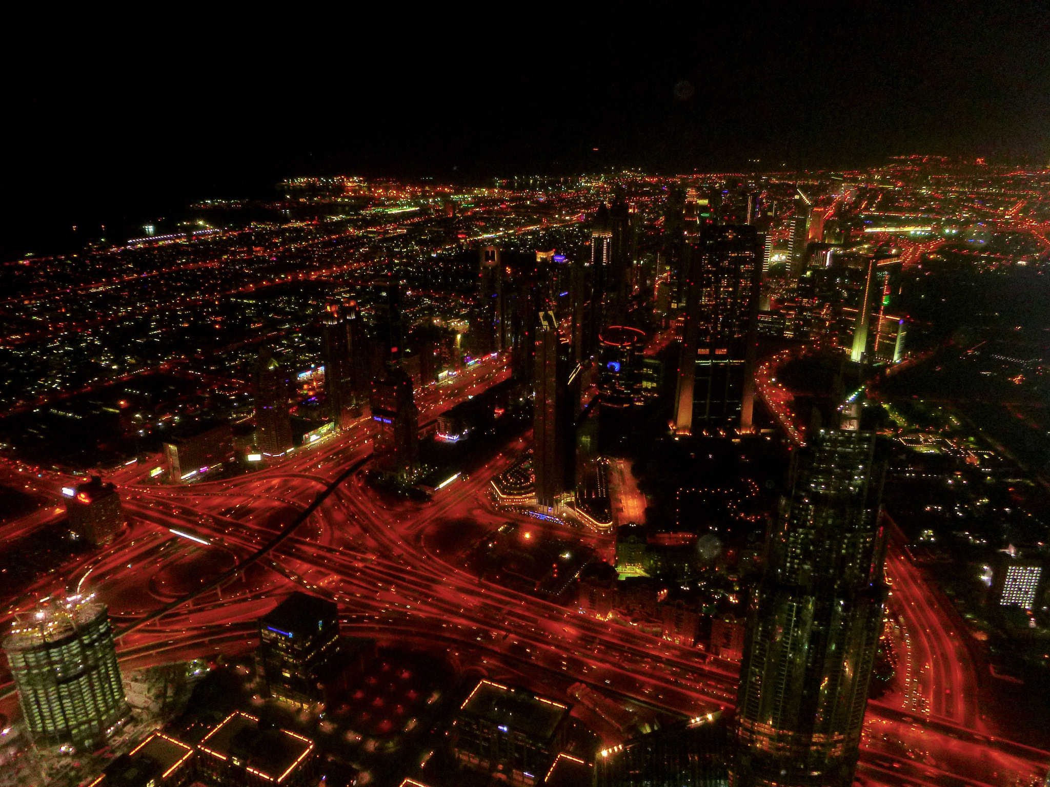 Panasonic DMC-FT25 sample photo. Night view from the burj khalifa photography