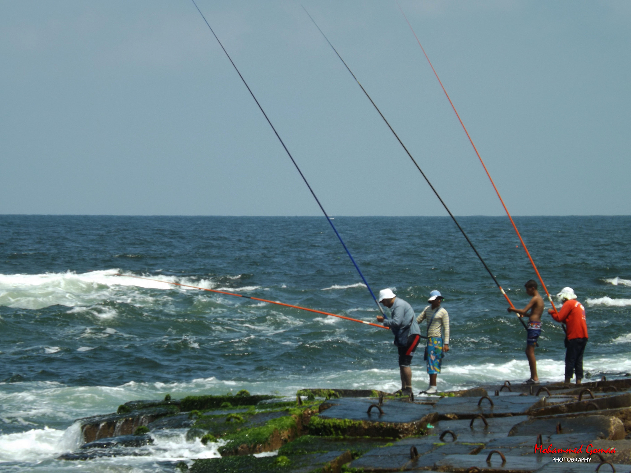 Fujifilm FinePix SL260 sample photo. Fishermen at the midetranin sea photography