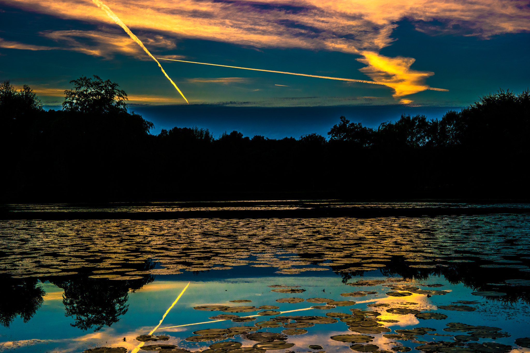 Samsung NX500 + NX 30mm F2 sample photo. The sky. in a pond. aaaaargh! photography