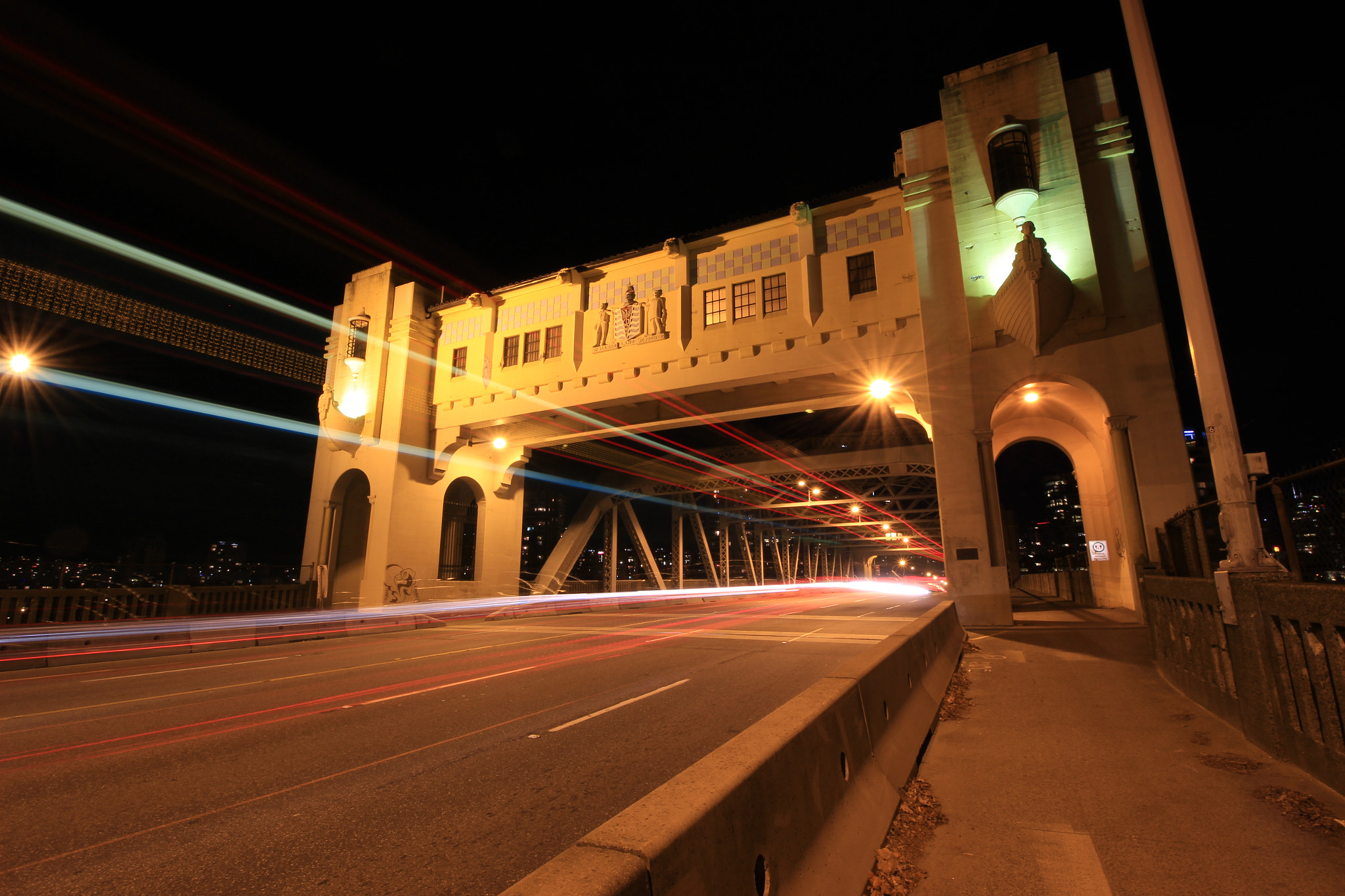 Canon EOS 100D (EOS Rebel SL1 / EOS Kiss X7) sample photo. Burrard street bridge photography