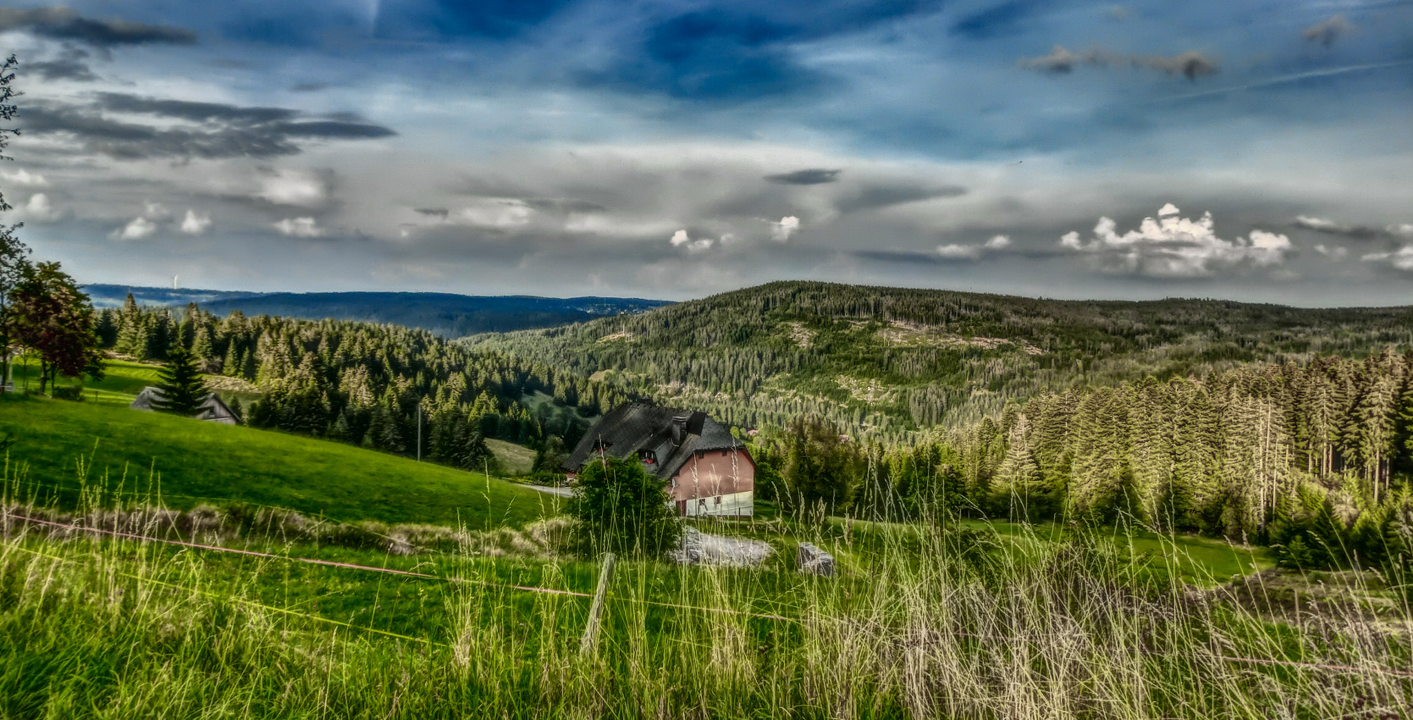 CASIO EX-ZR400 sample photo. Black forest scenery photography