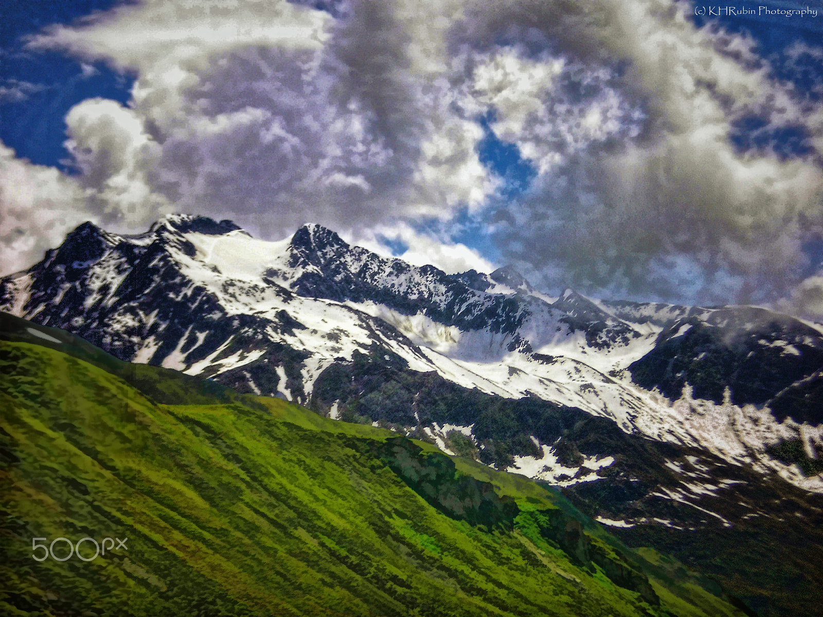 Olympus FE-130,X-720 sample photo. Clouds and alps photography