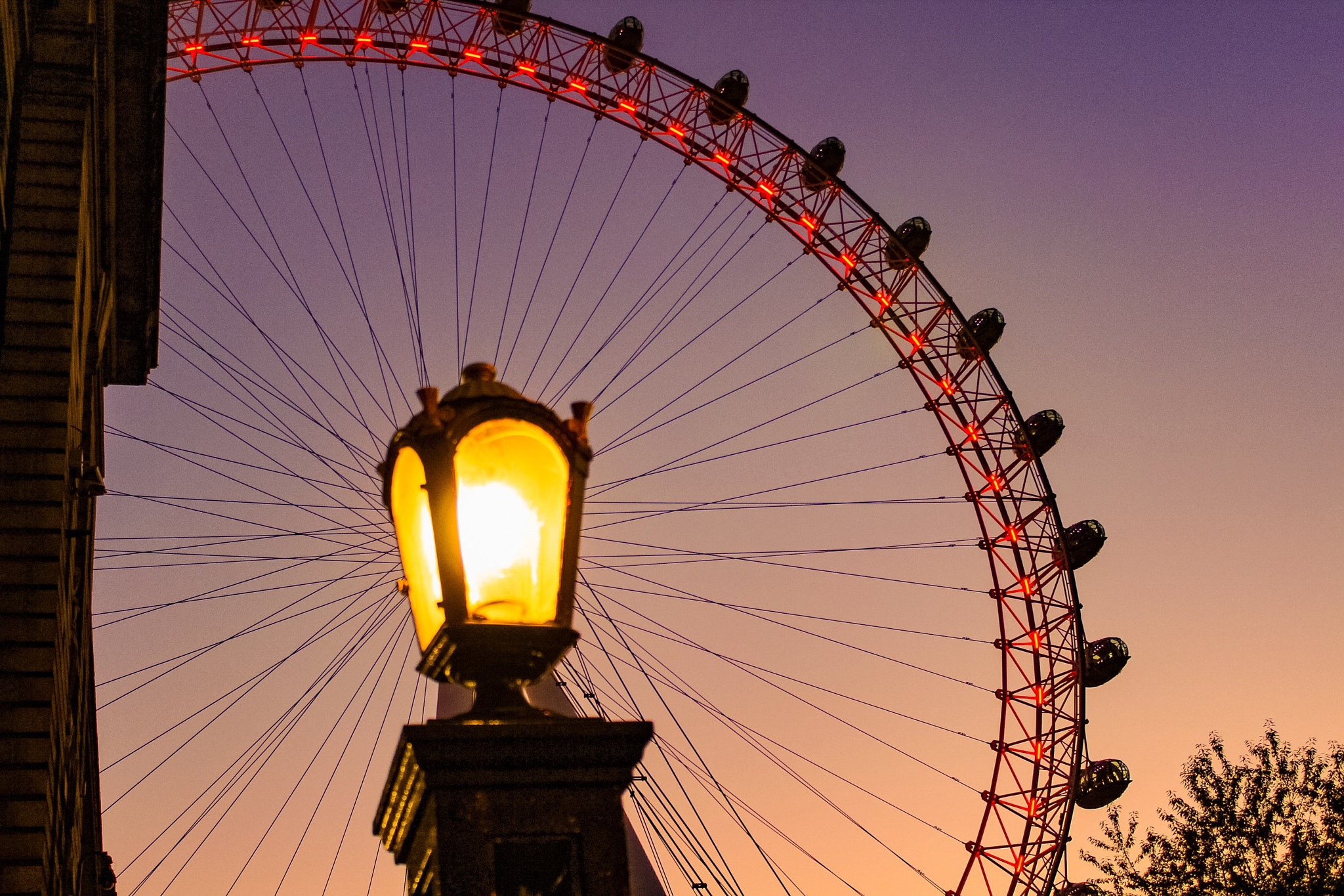 Canon EF-S 18-55mm F3.5-5.6 III sample photo. London eye photography