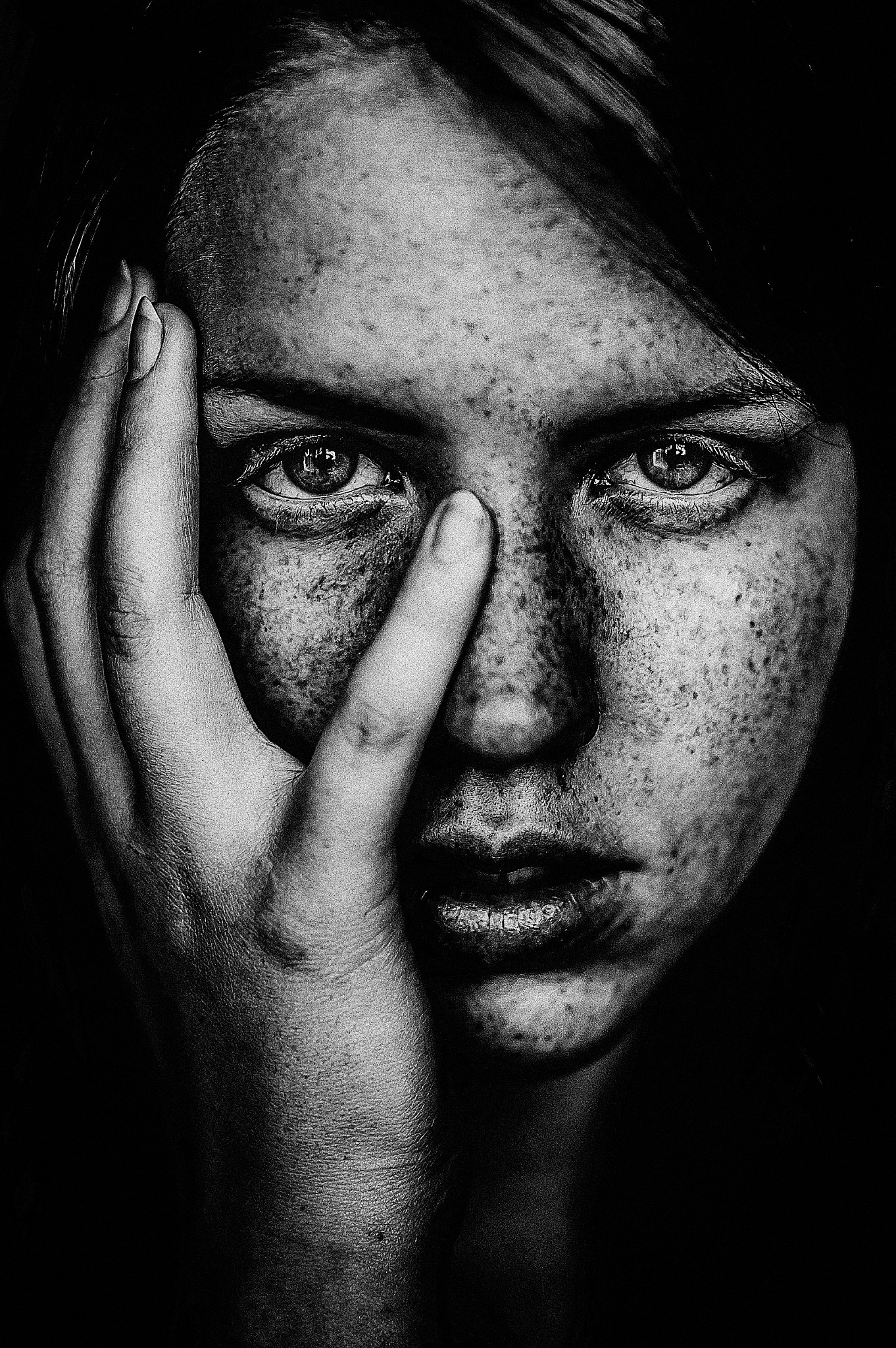 Nikon D700 + Sigma 50mm F1.4 DG HSM Art sample photo. Anicka bw photography