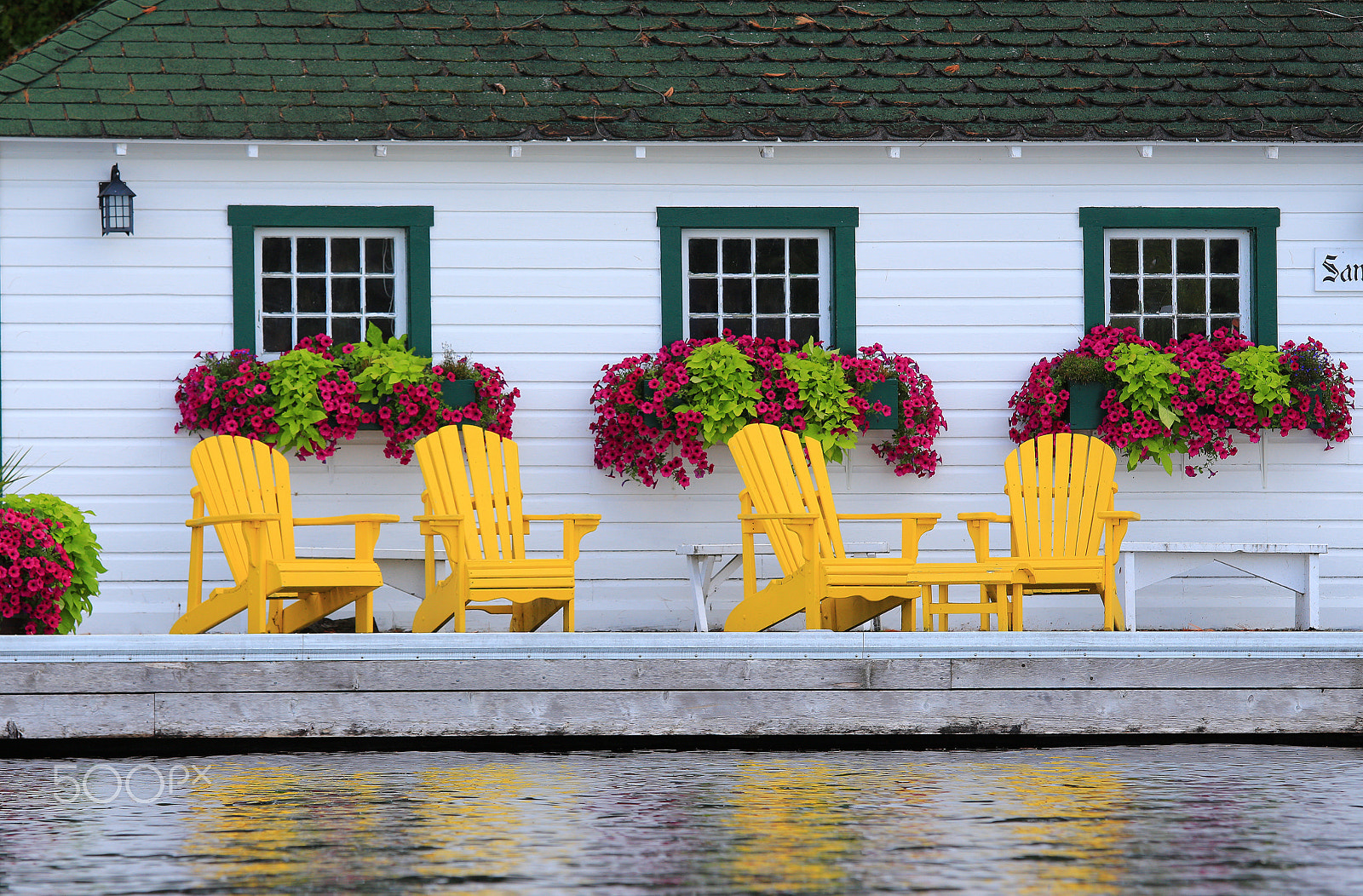 Canon EF 70-200mm F4L IS USM sample photo. Boathouse -muskoka, ontario photography