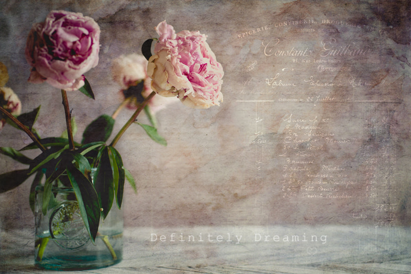 Sony a99 II + Sigma 30mm F1.4 EX DC HSM sample photo. Faded beauty {jar of peonies with texture overlay} photography