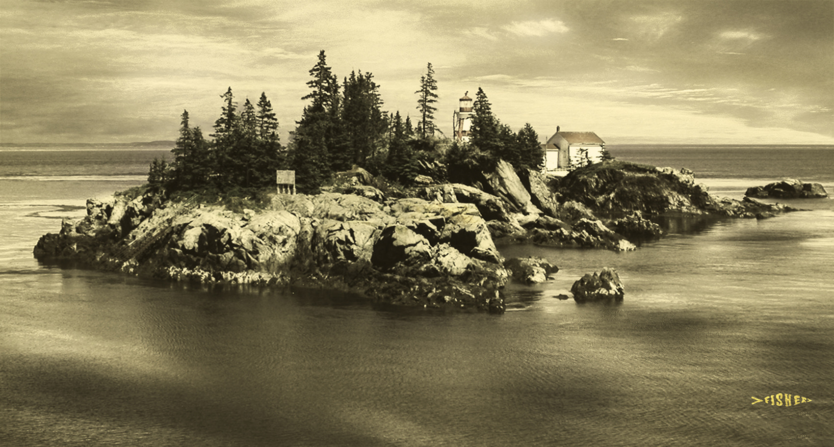 Nikon E995 sample photo. Harbour head lightstation blended photography